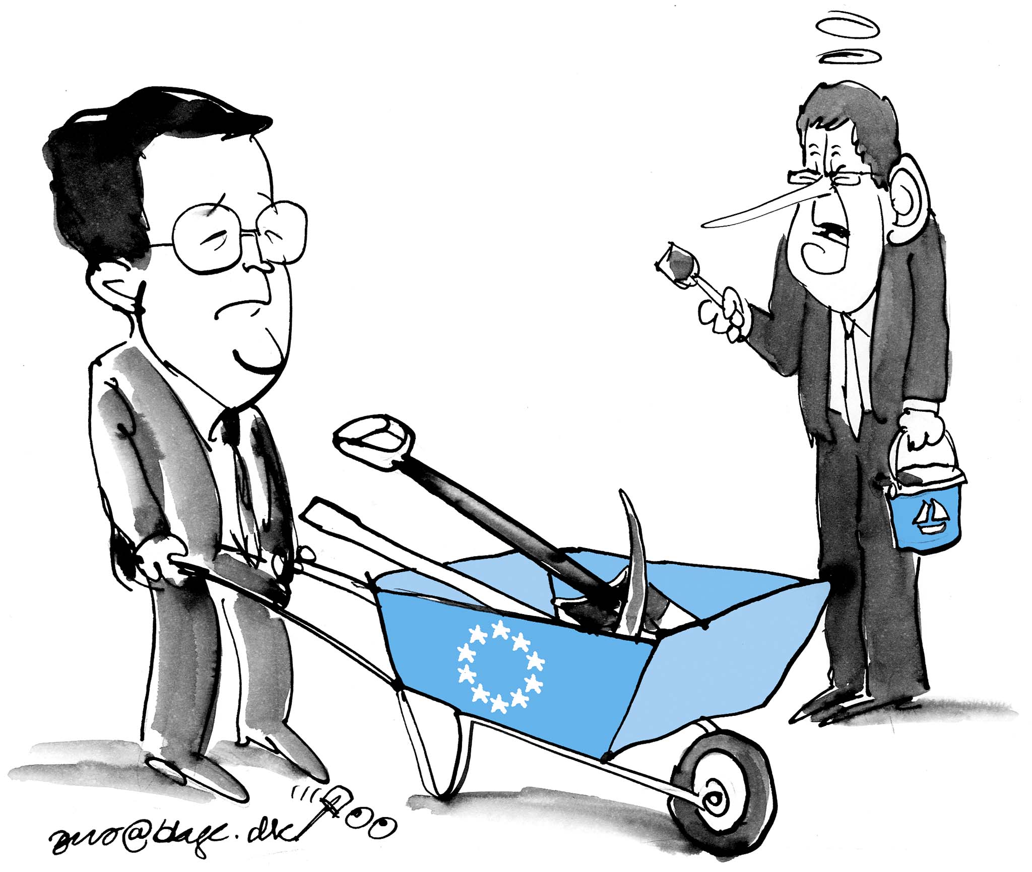 Satire tegning: 