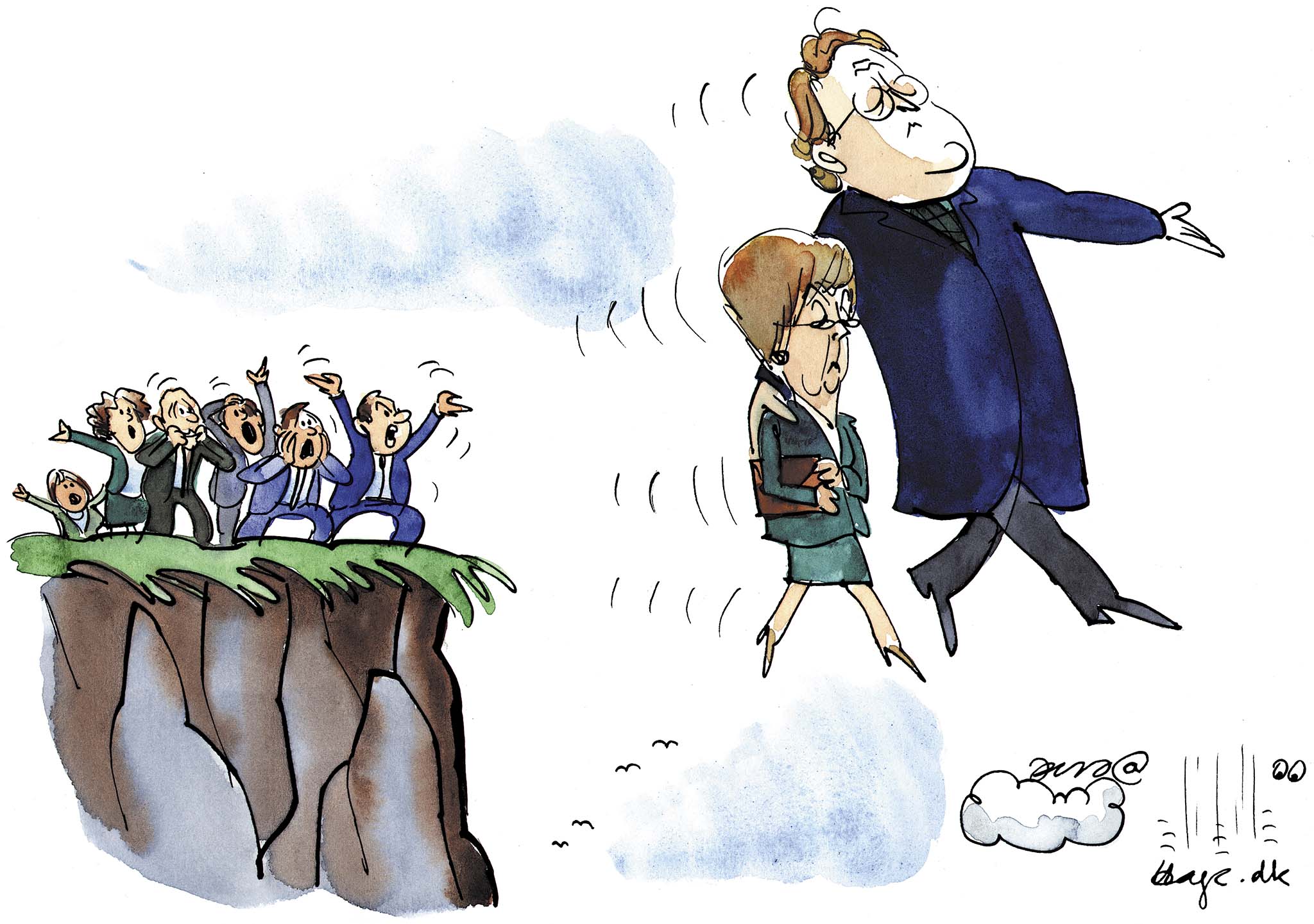 Satire tegning: 