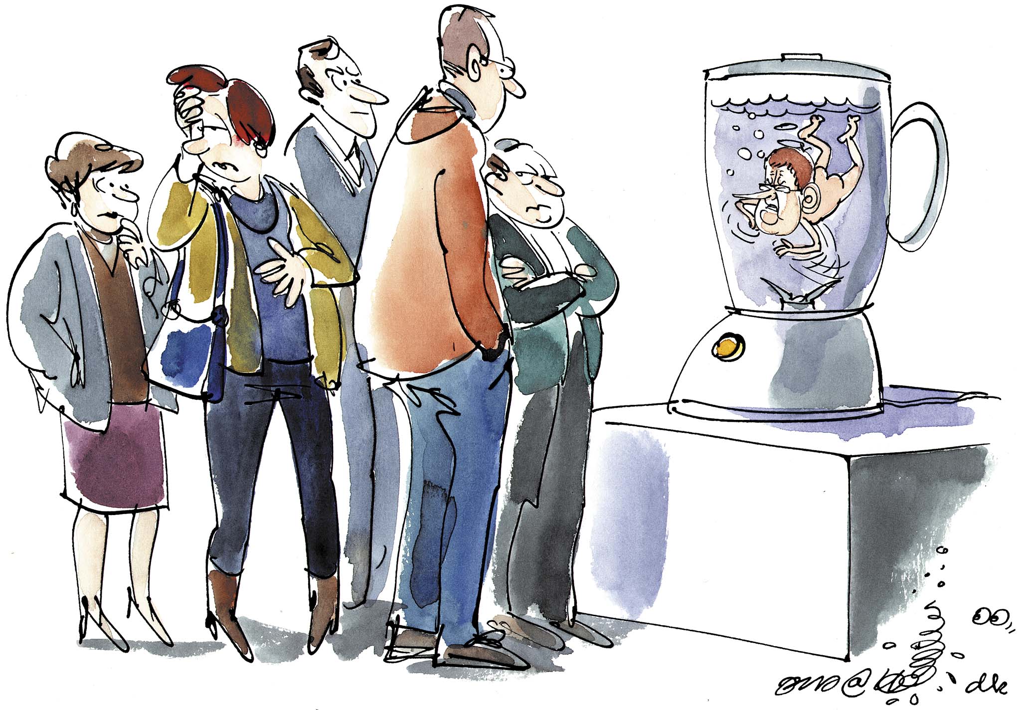 Satire tegning: 