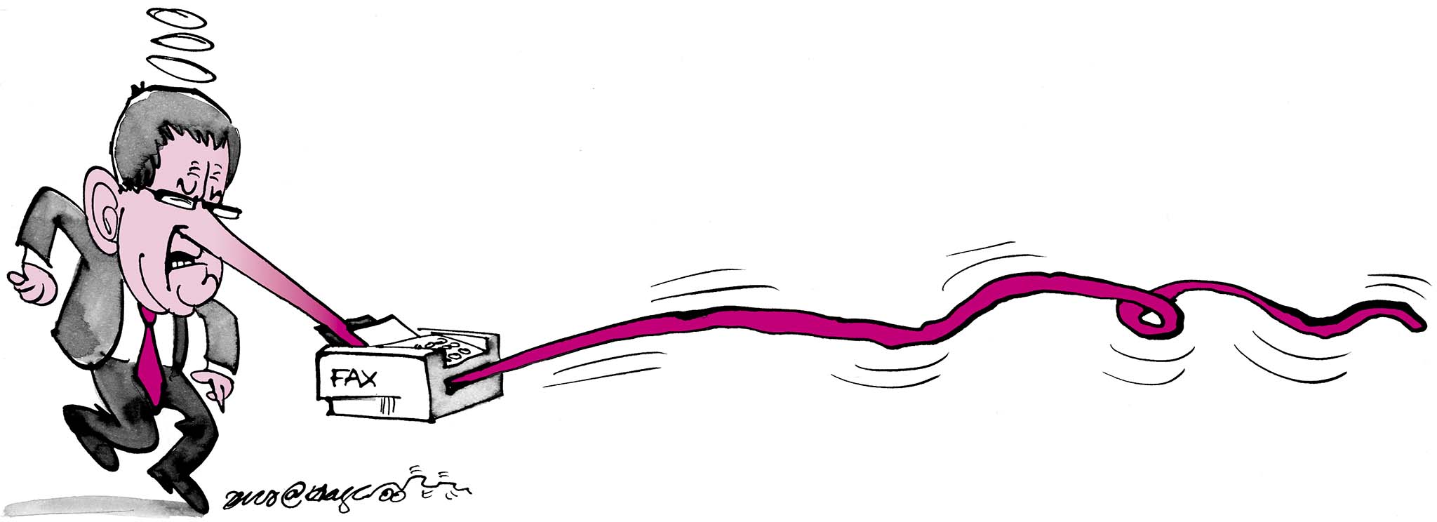Satire tegning: 