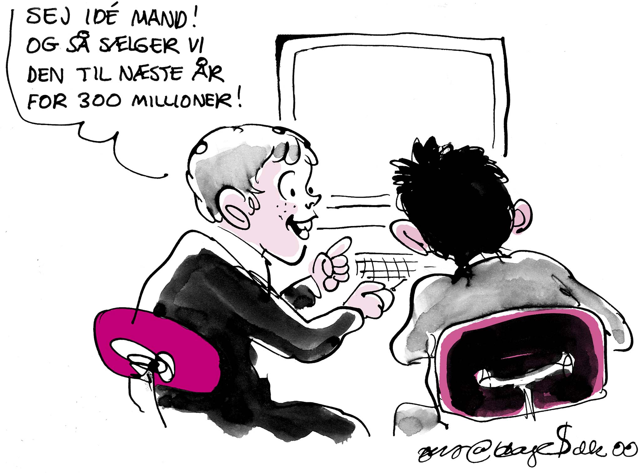 Satire tegning: 