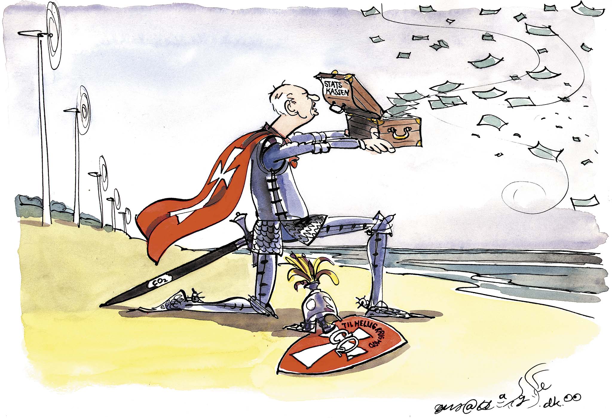 Satire tegning: 