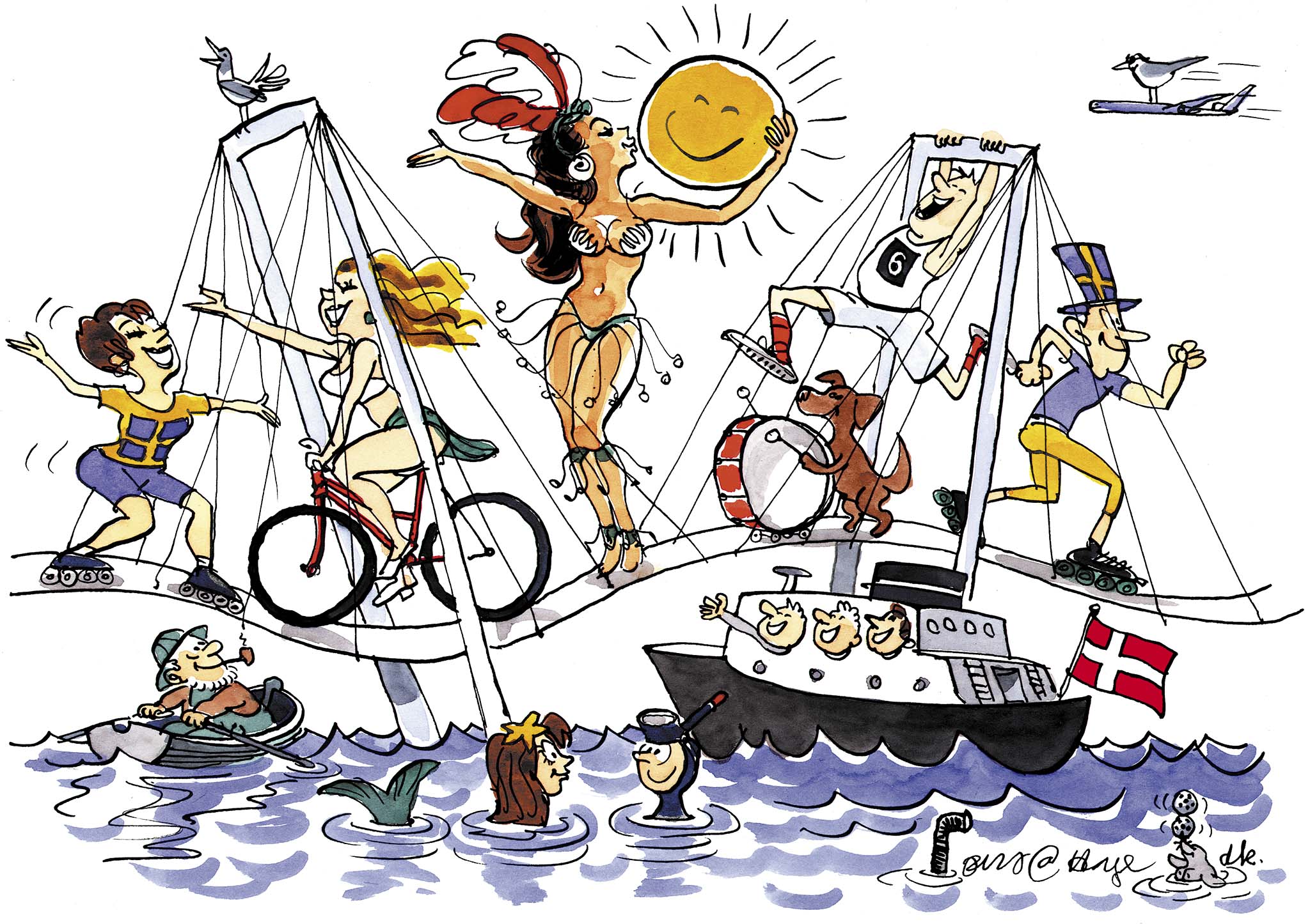 Satire tegning: 