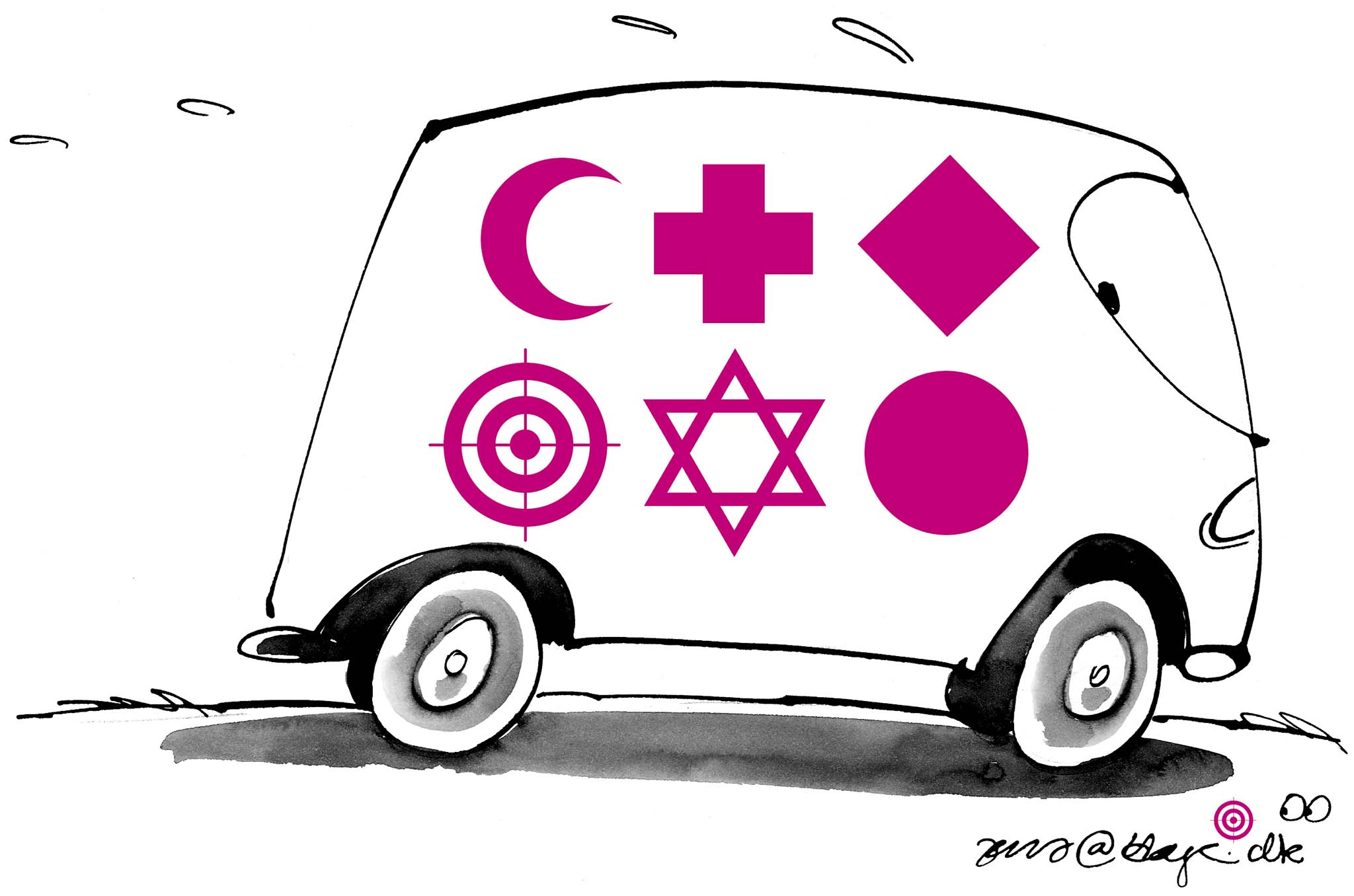 Satire tegning: 