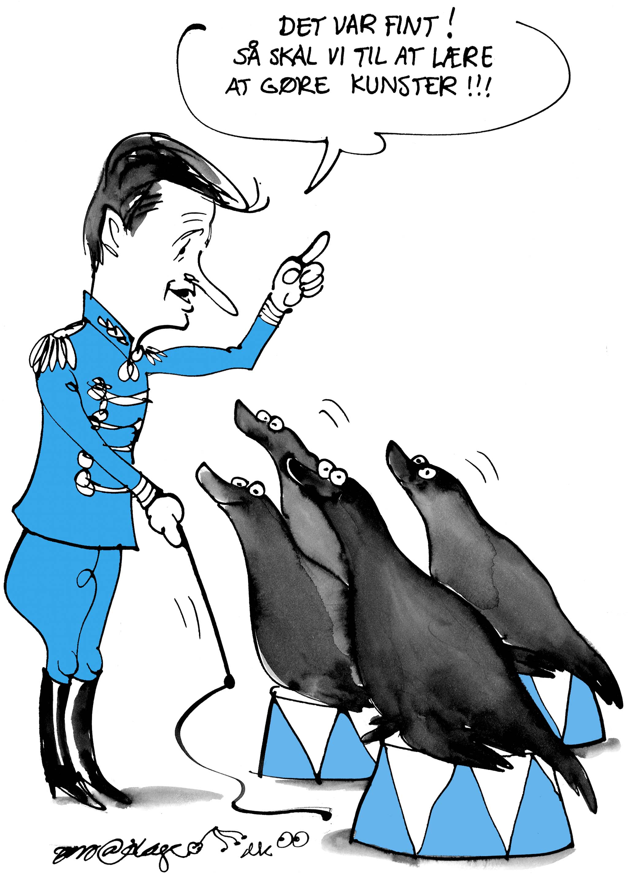 Satire tegning: 