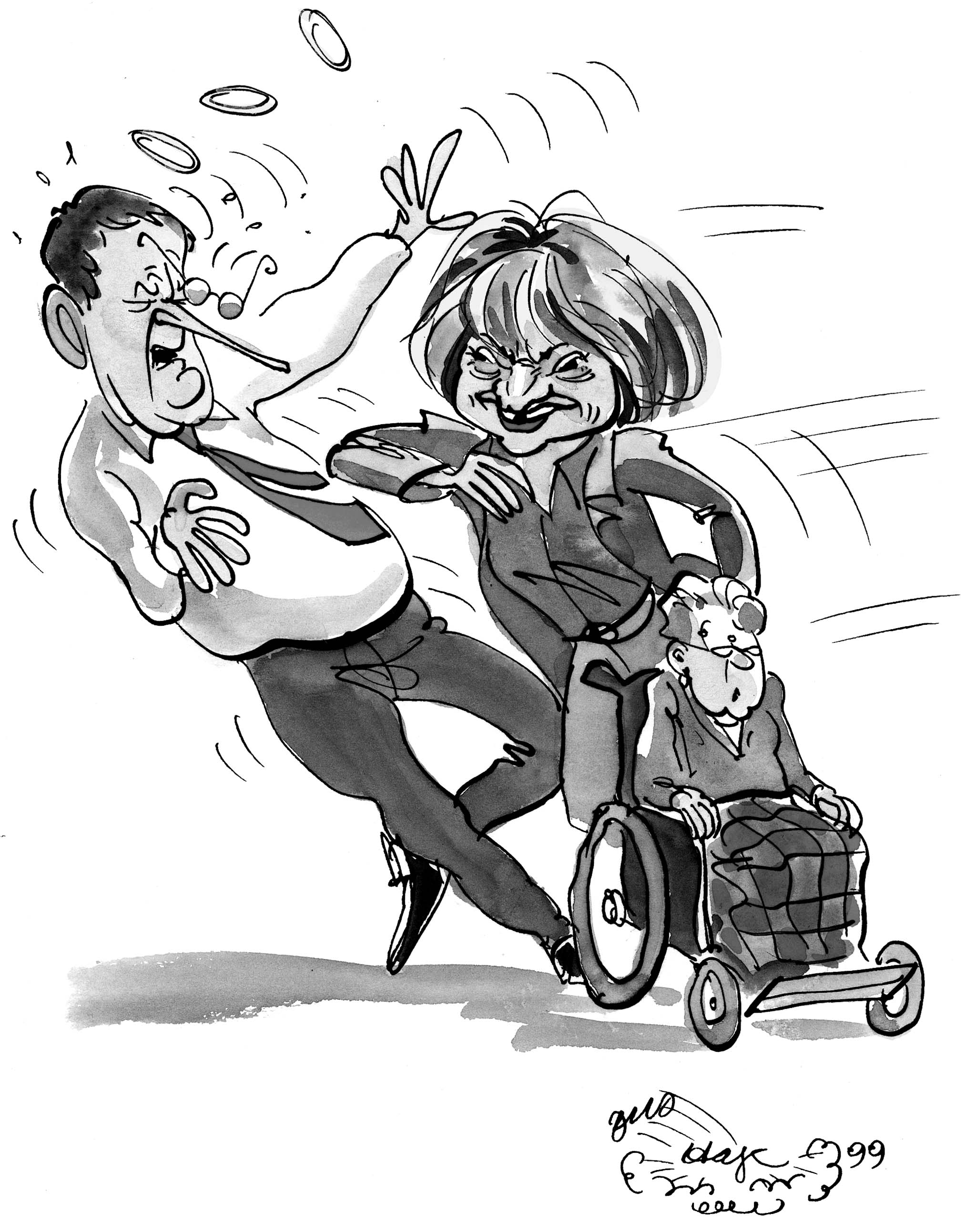 Satire tegning: 