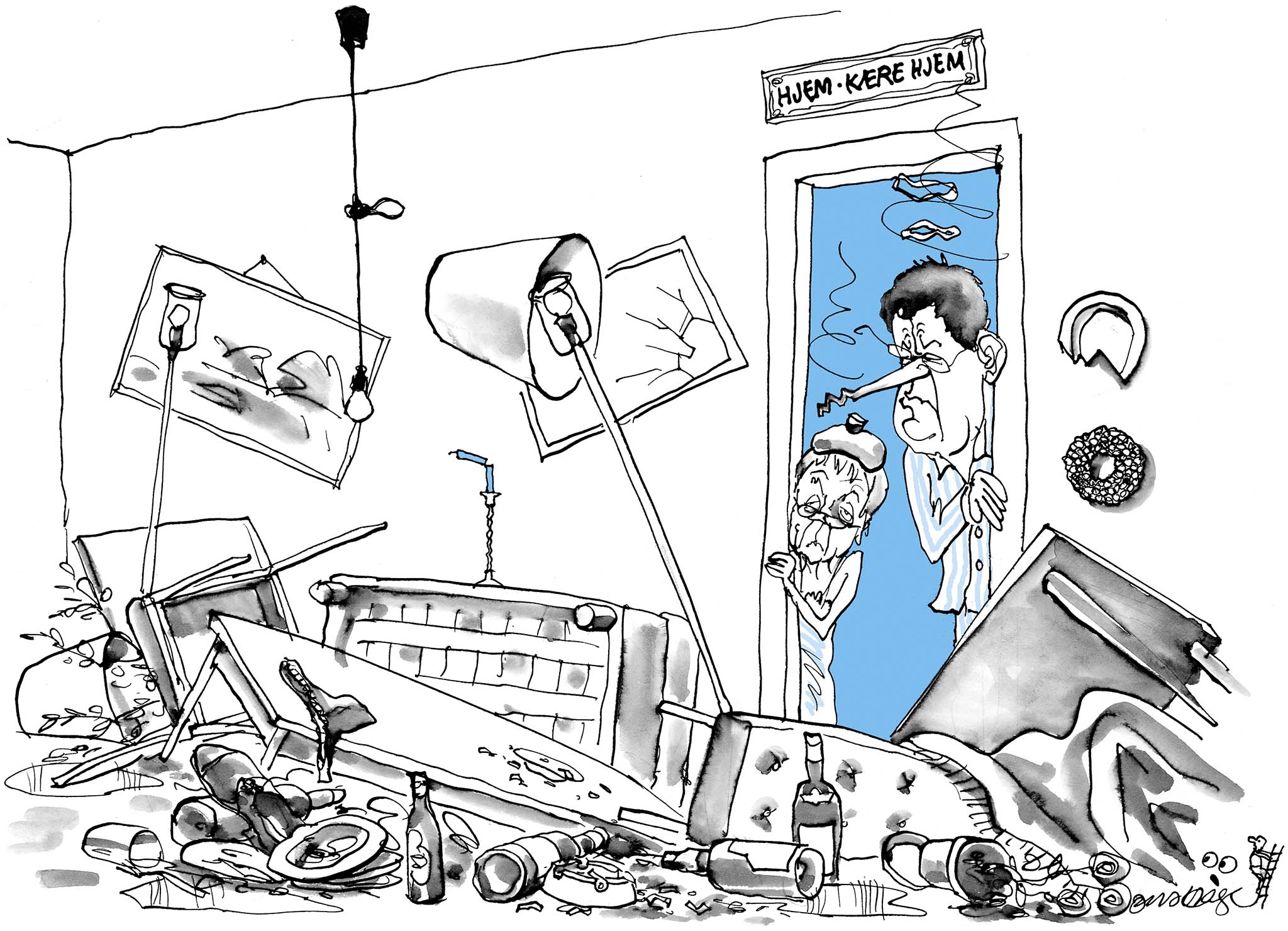 Satire tegning: 