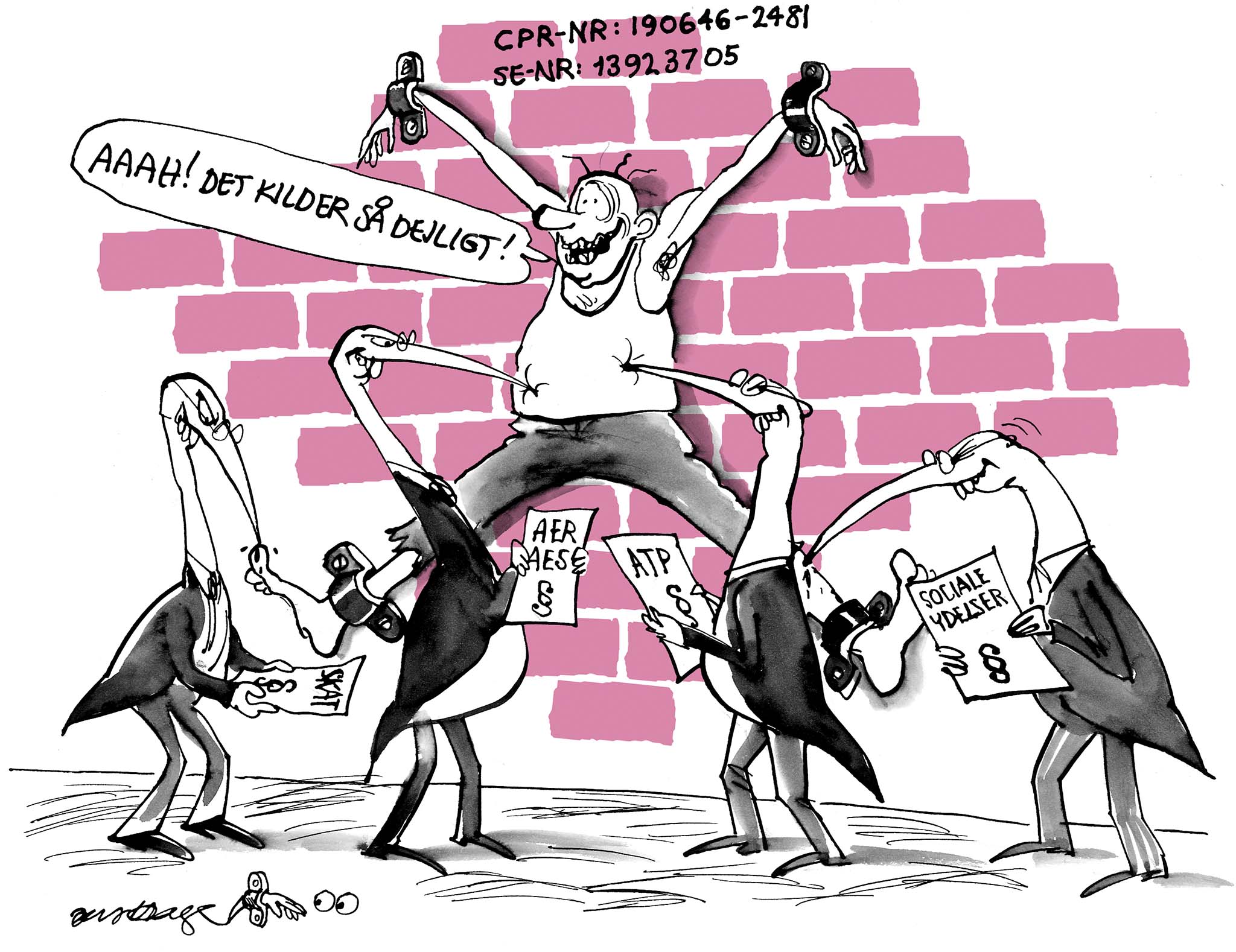 Satire tegning: 