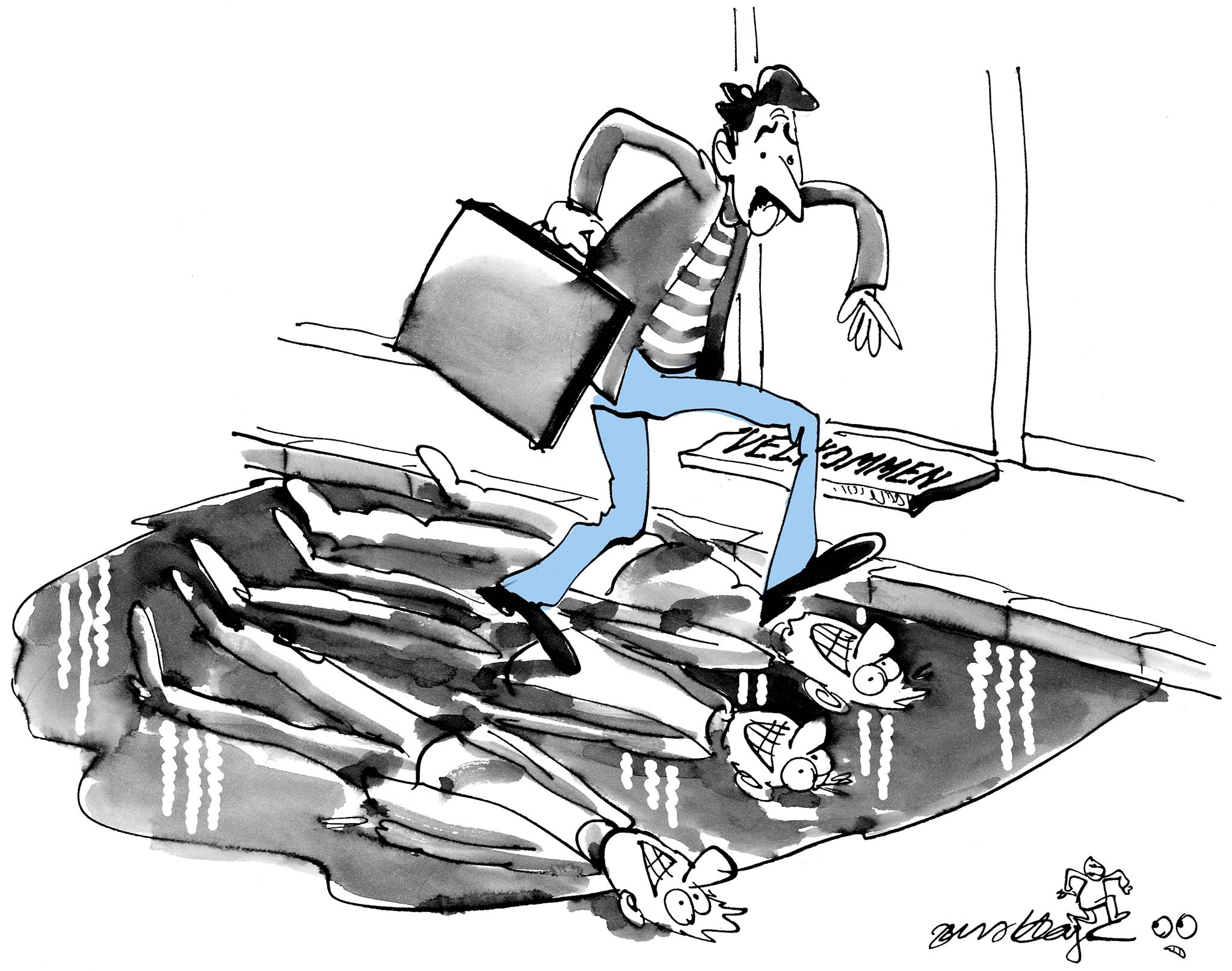 Satire tegning: 