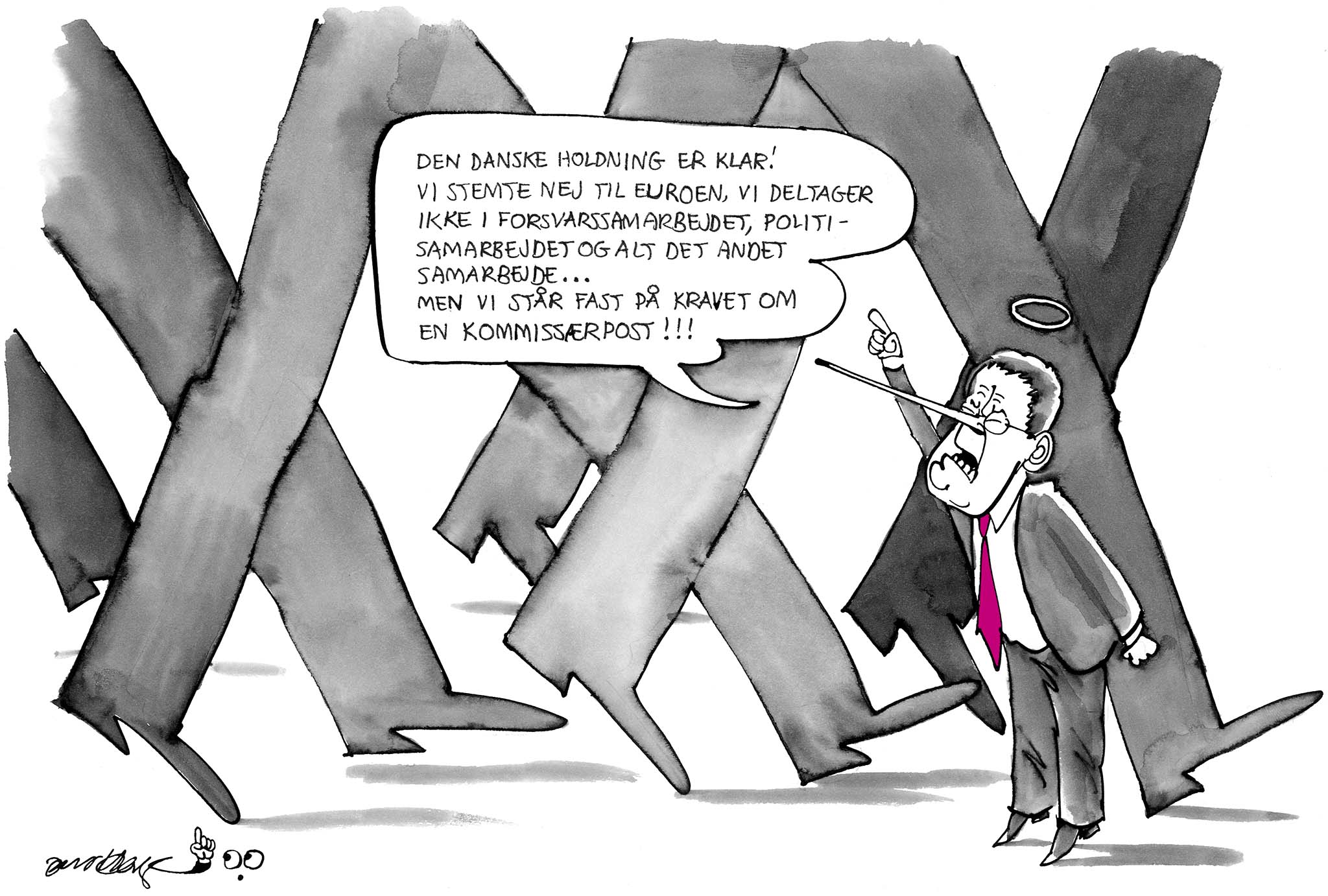 Satire tegning: 