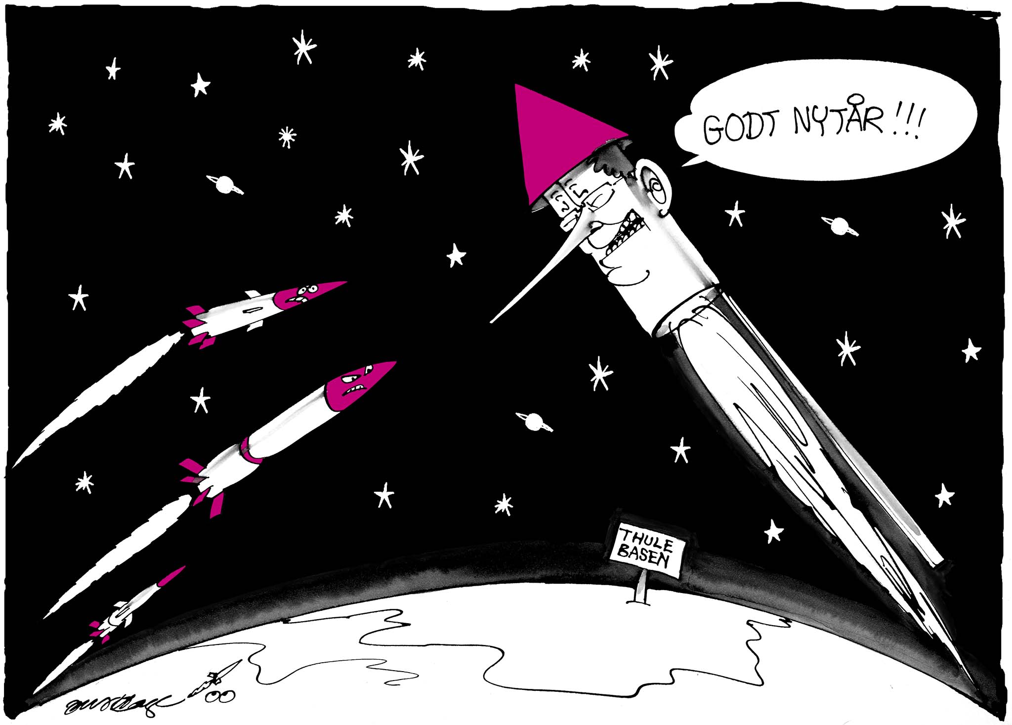 Satire tegning: 