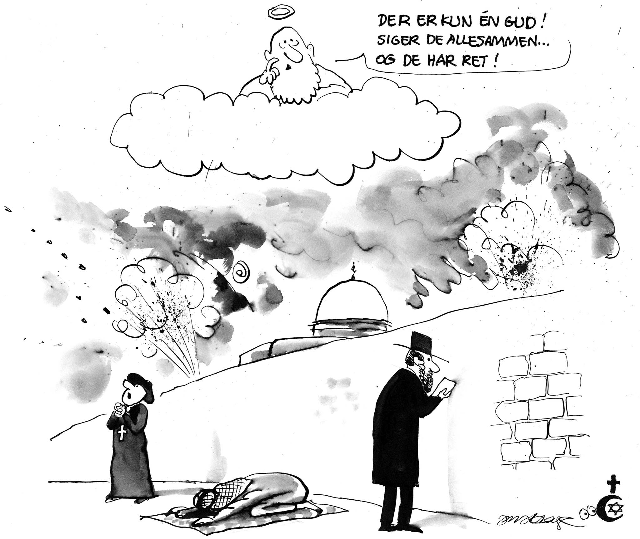 Satire tegning: 
