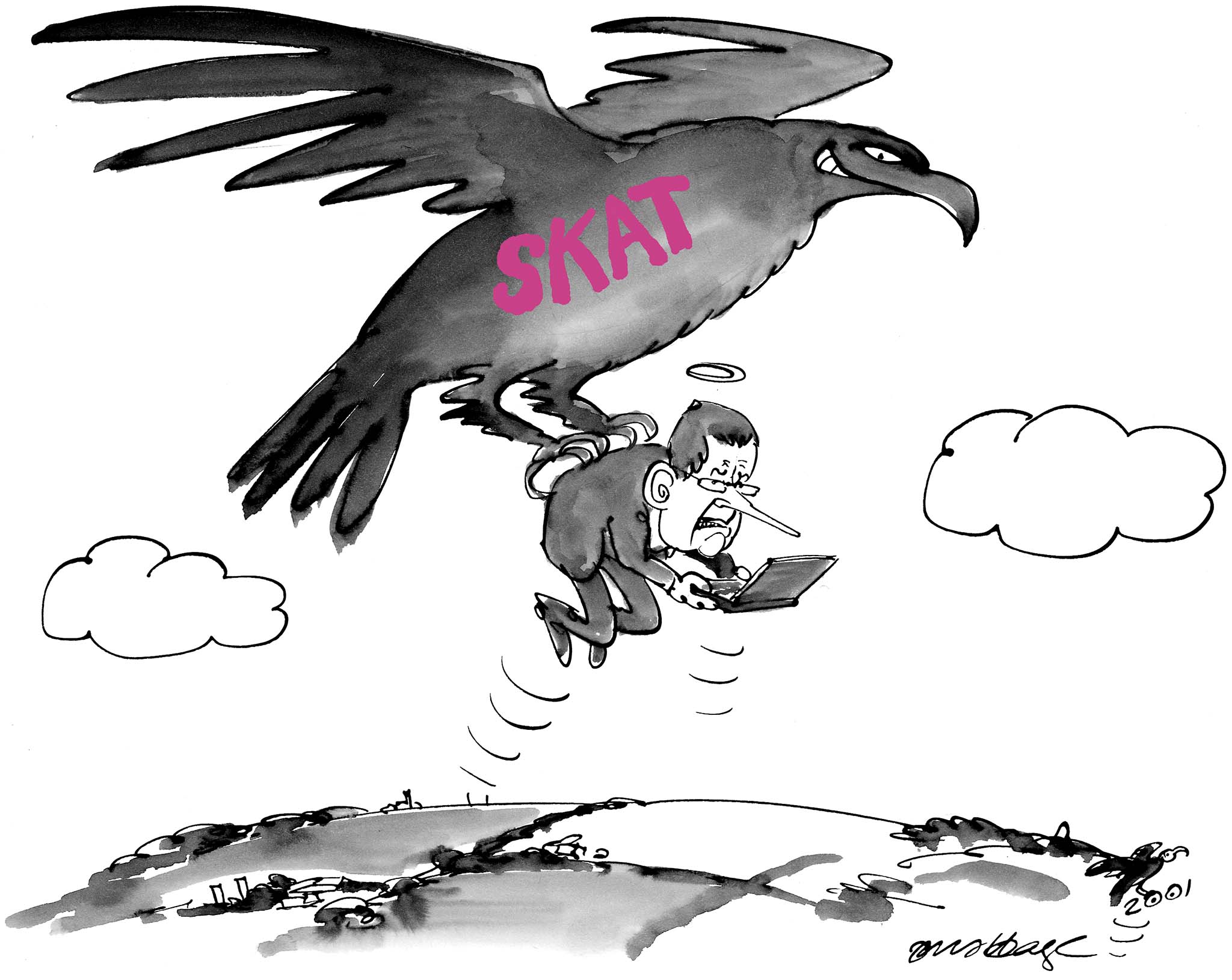 Satire tegning: 