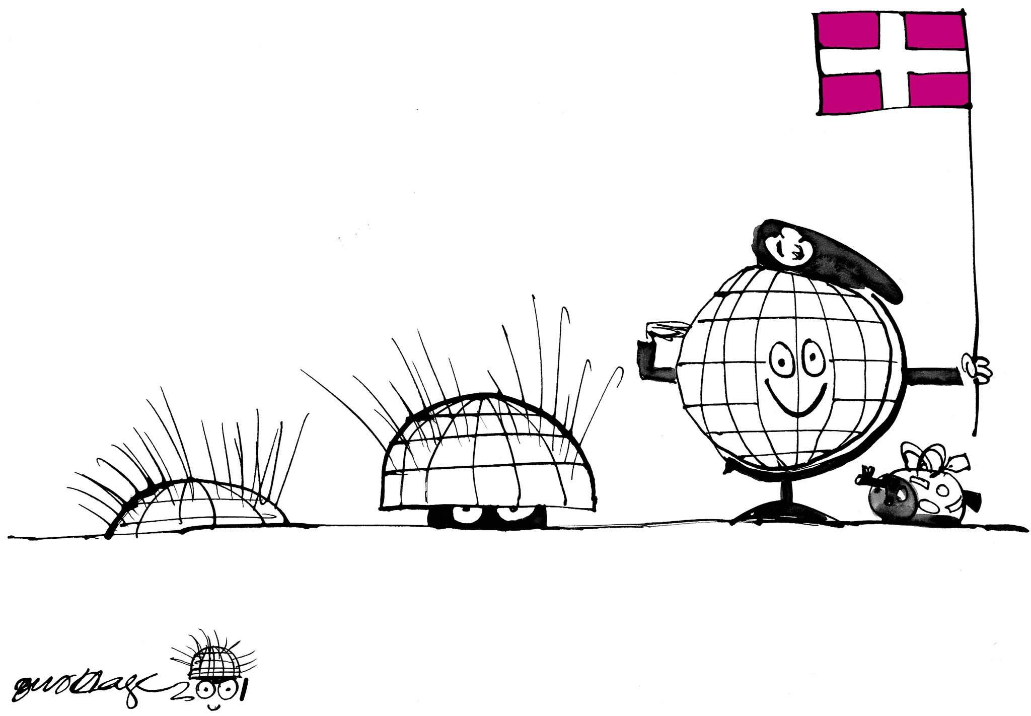 Satire tegning: 