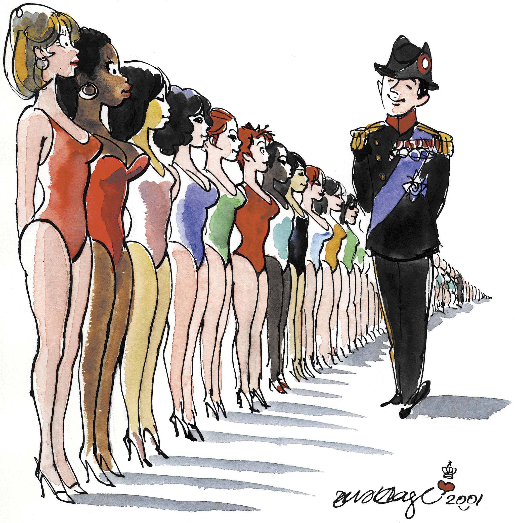 Satire tegning: 