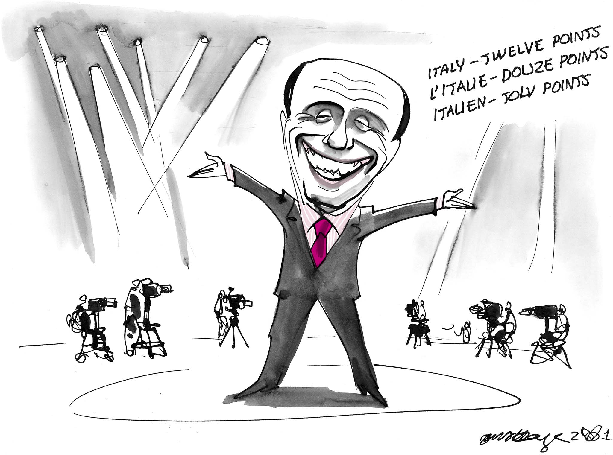 Satire tegning: 