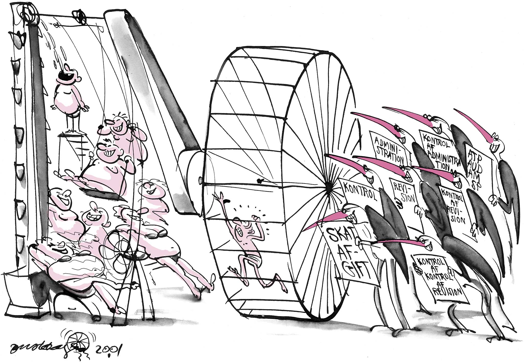 Satire tegning: 