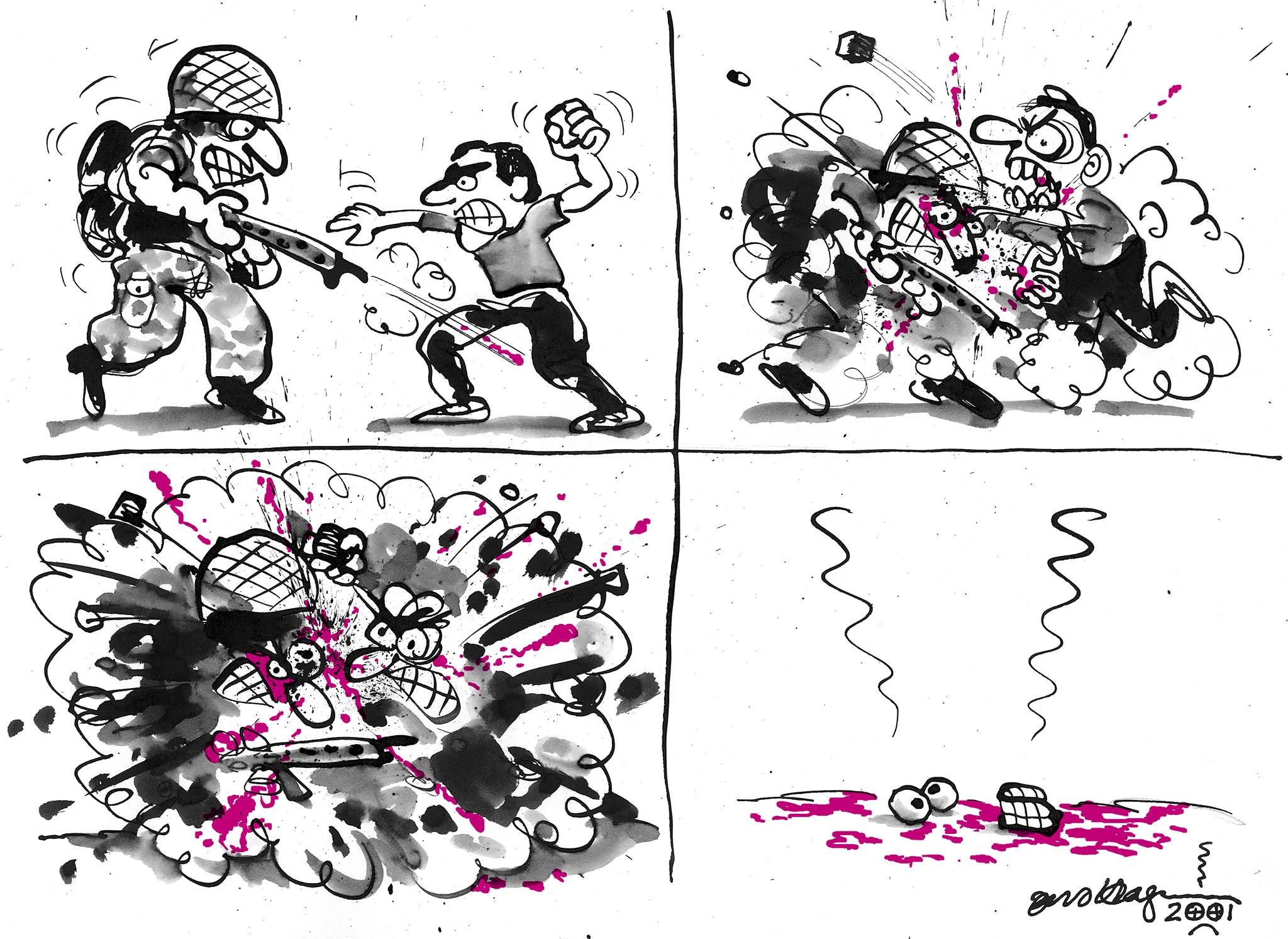 Satire tegning: 