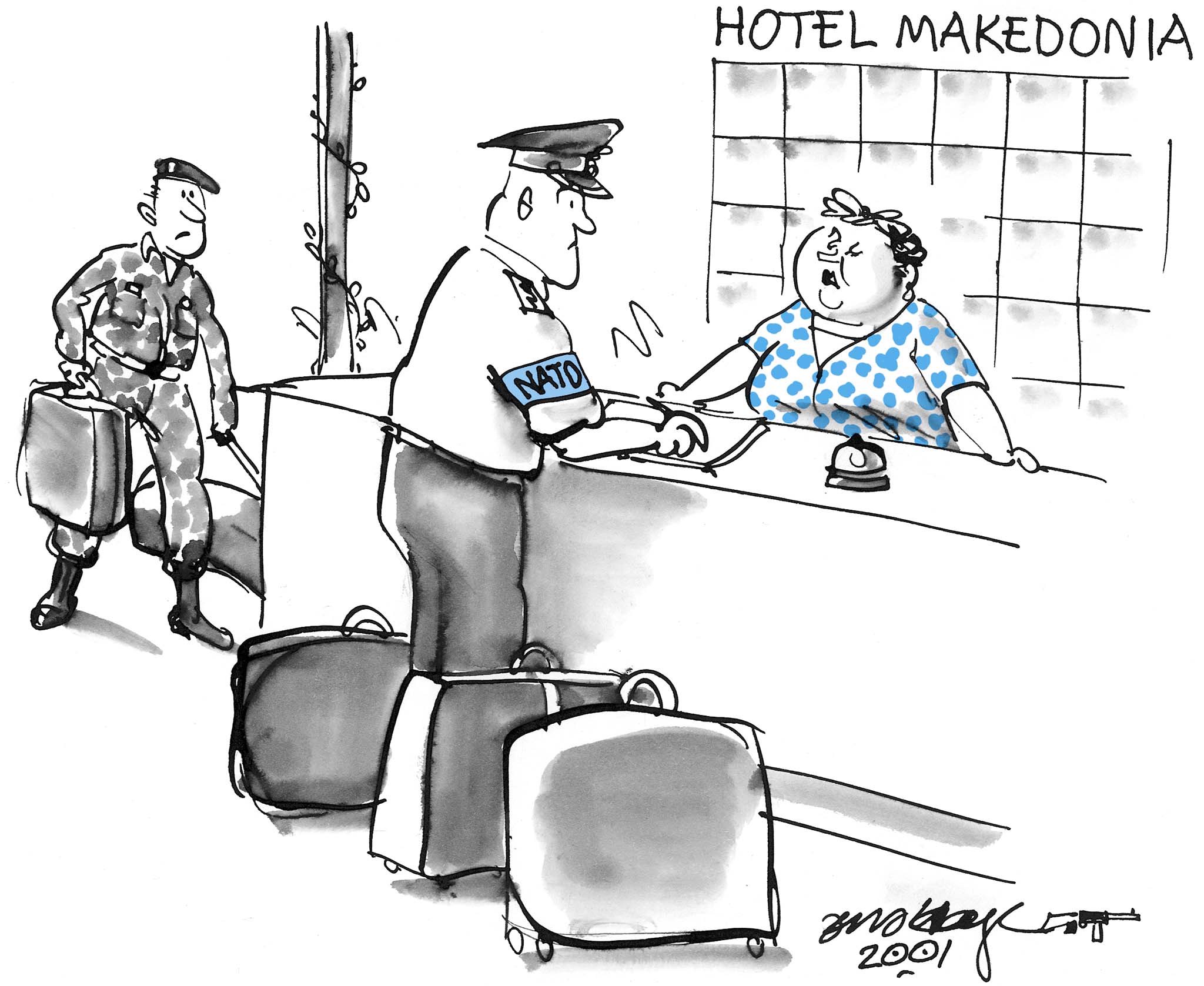 Satire tegning: 