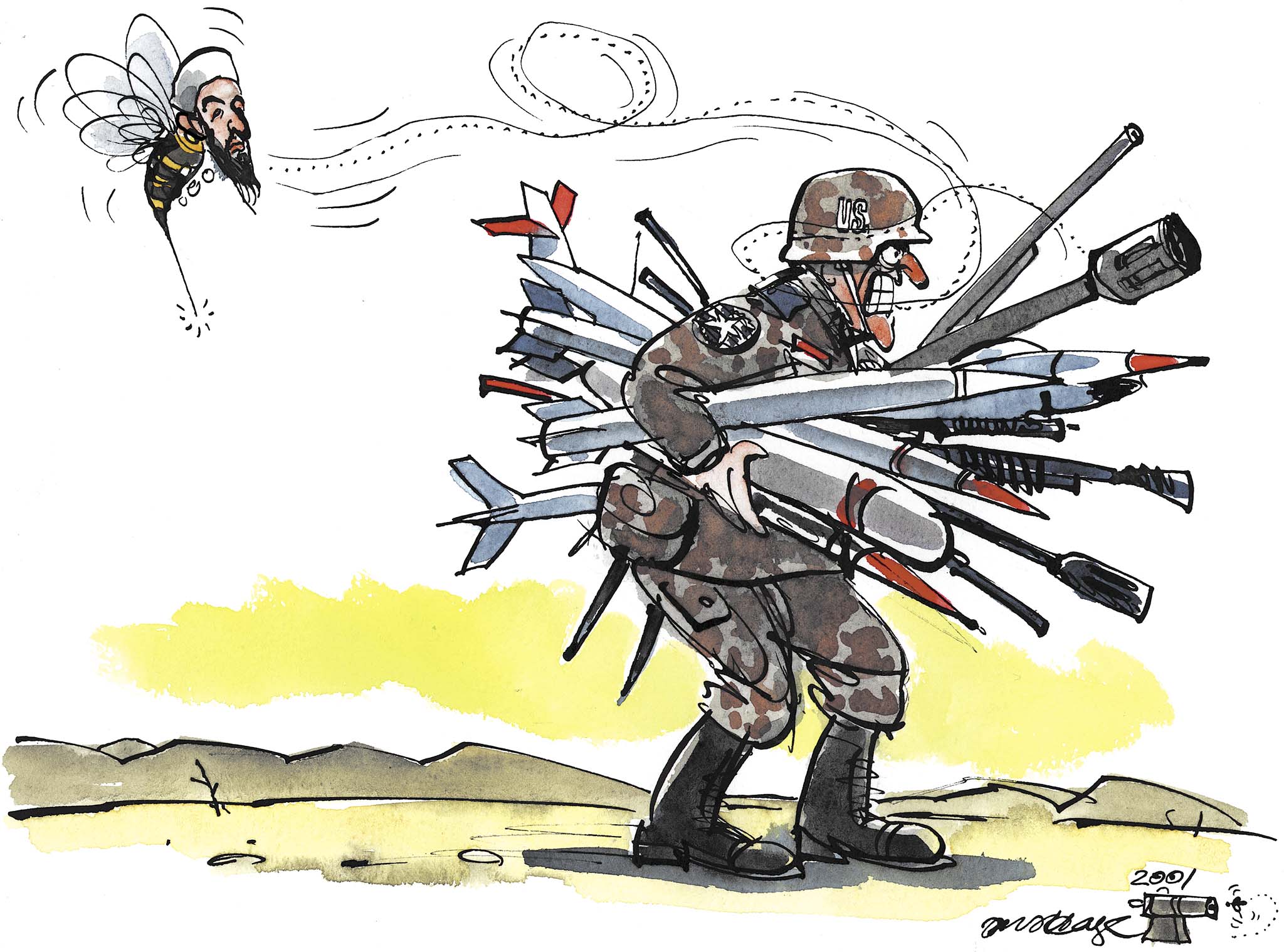 Satire tegning: 