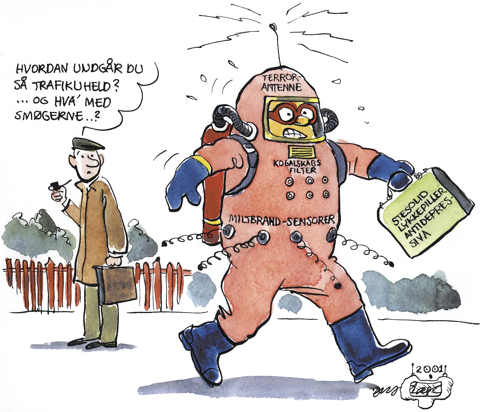 Satire tegning: 