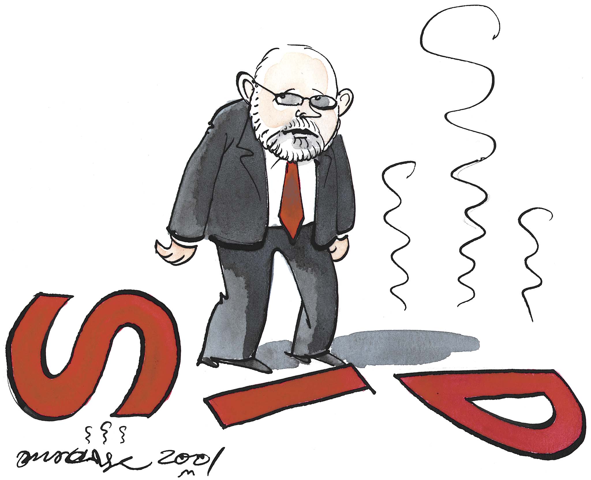 Satire tegning: 