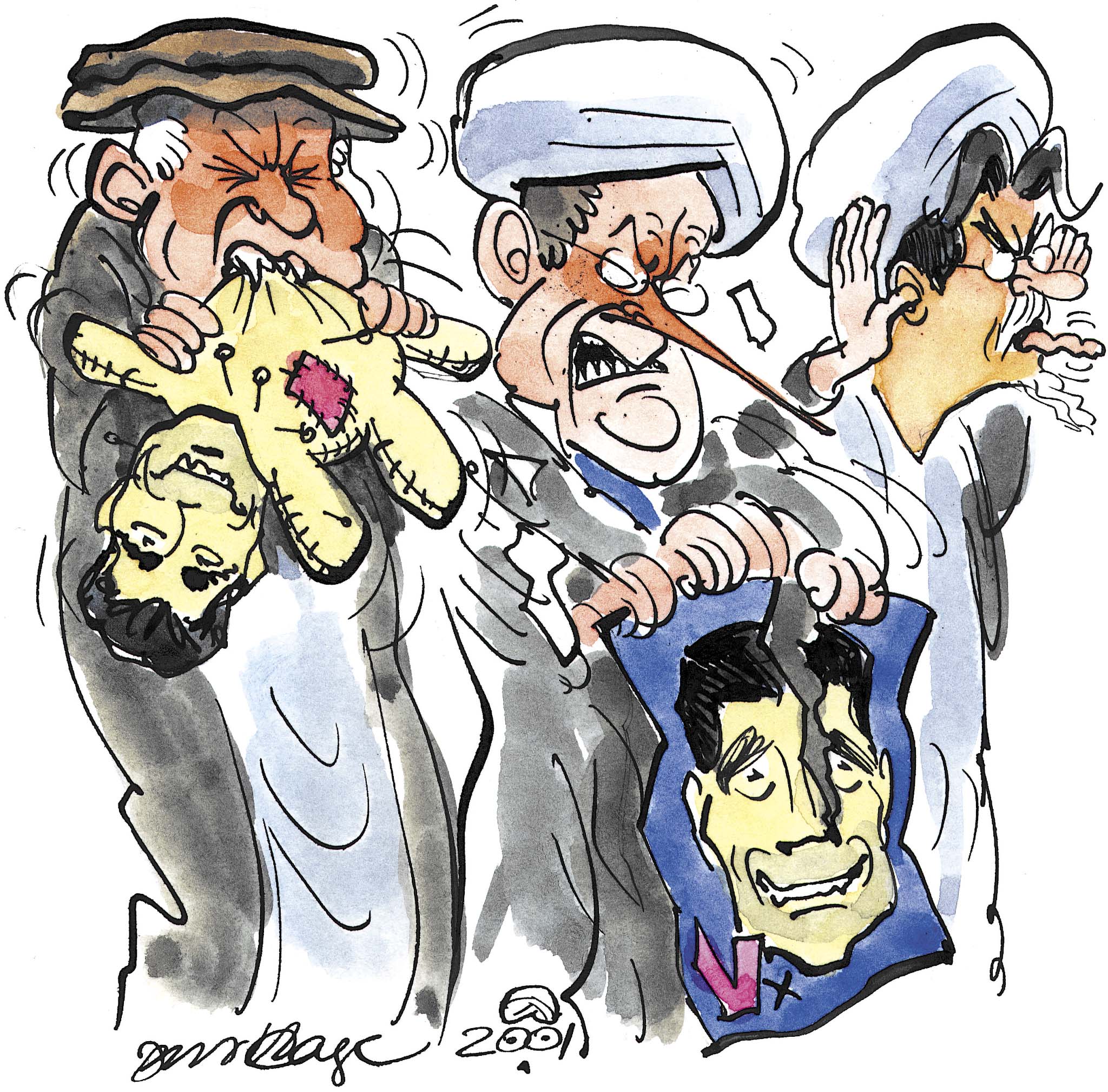 Satire tegning: 