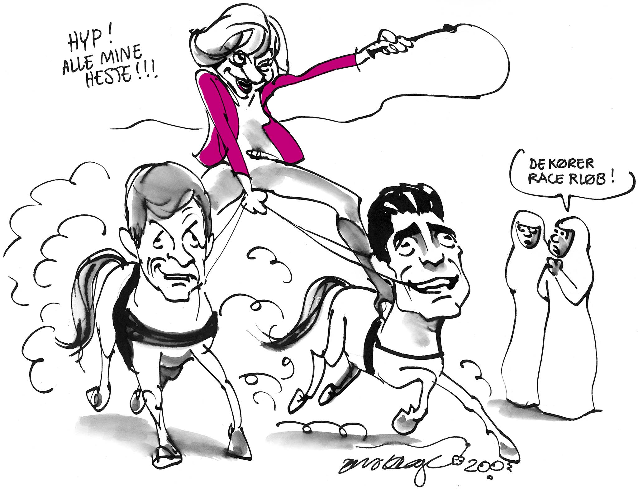 Satire tegning: 