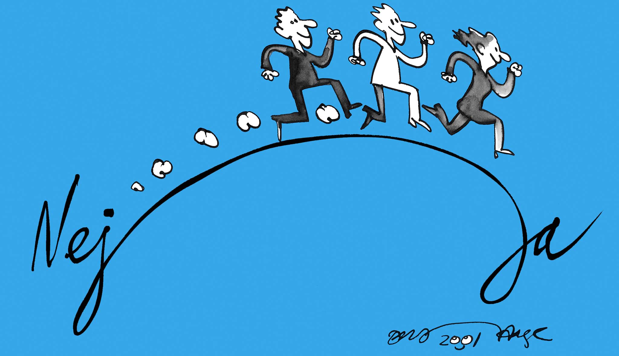 Satire tegning: 