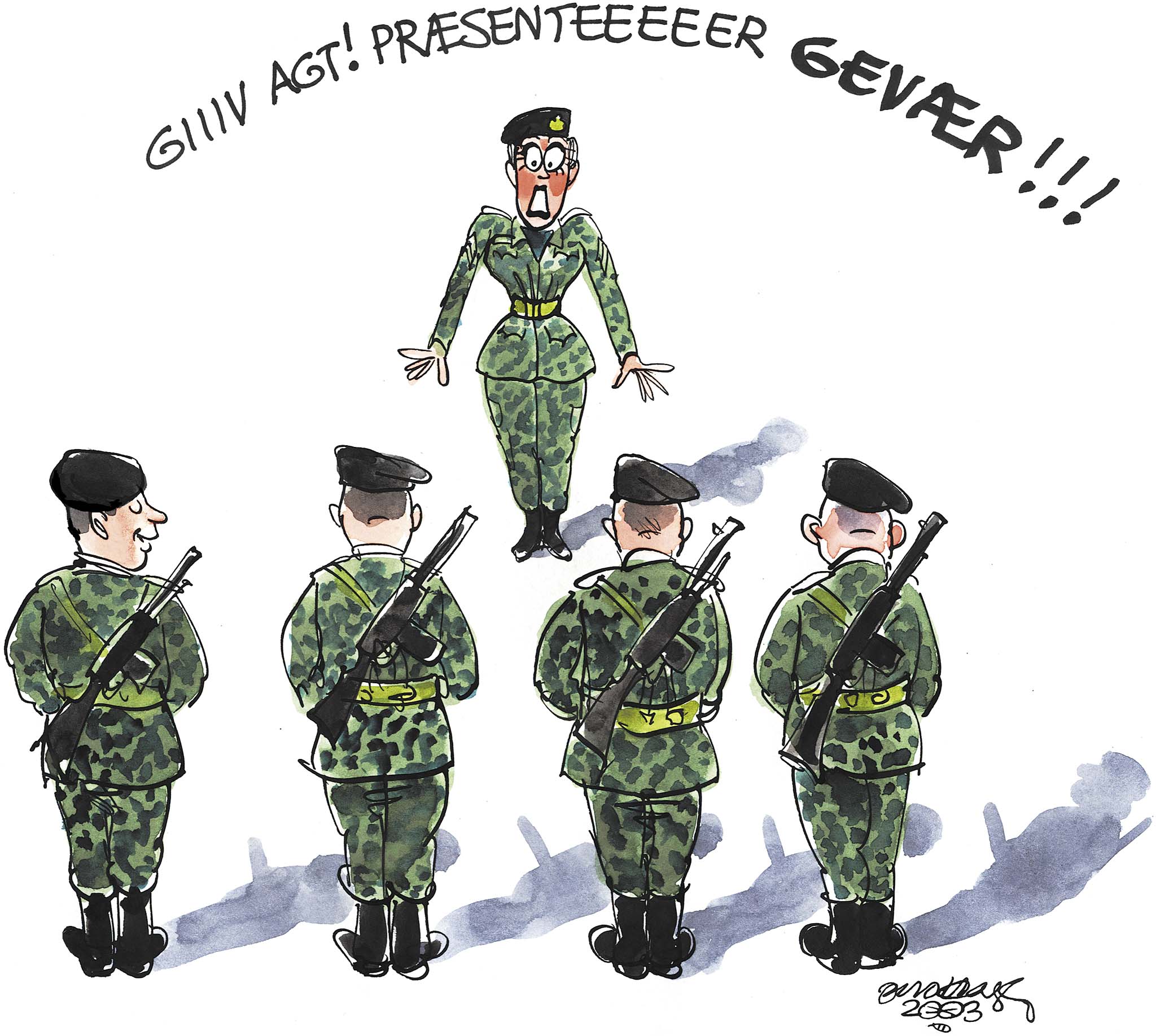 Satire tegning: 