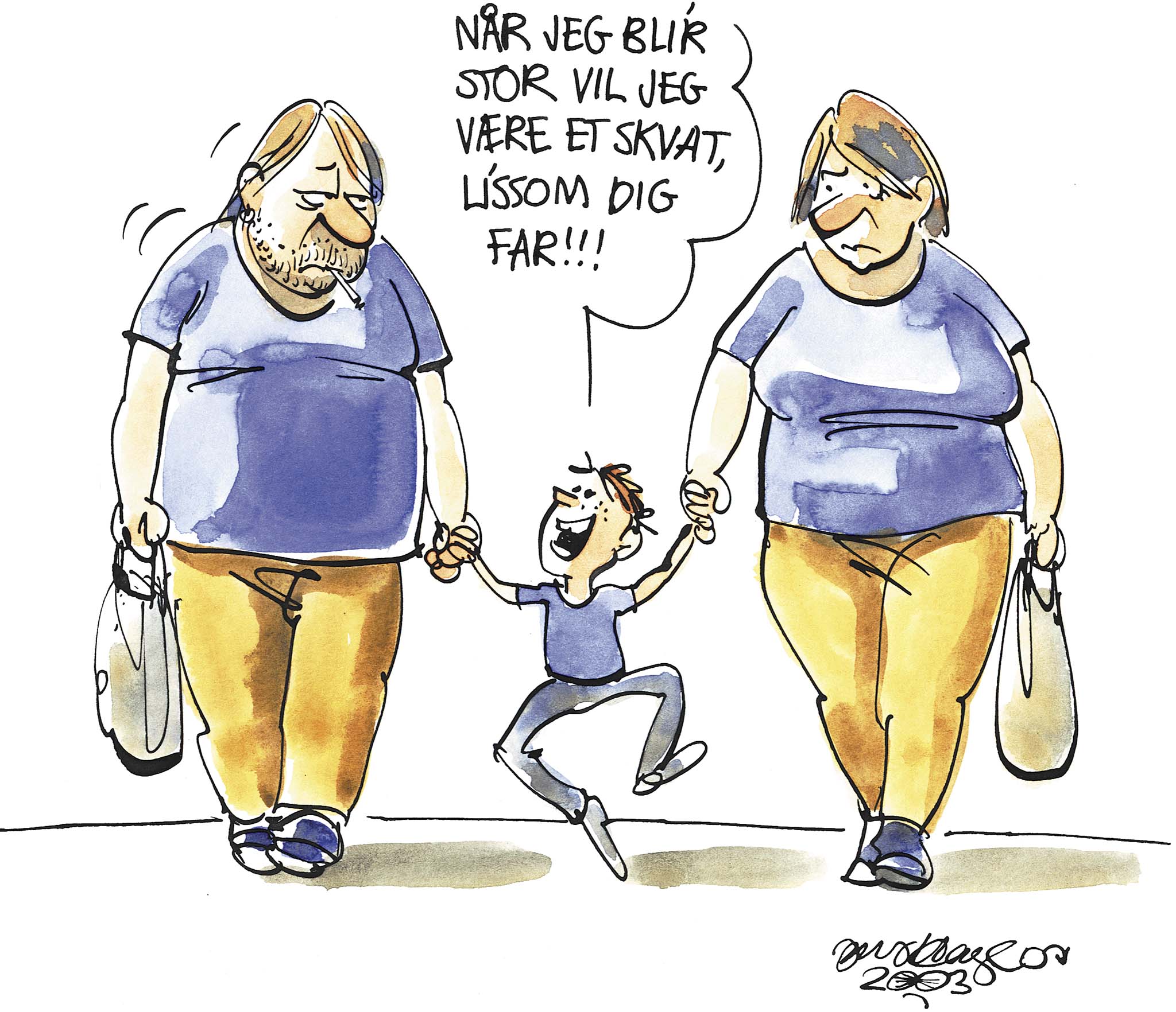 Satire tegning: 