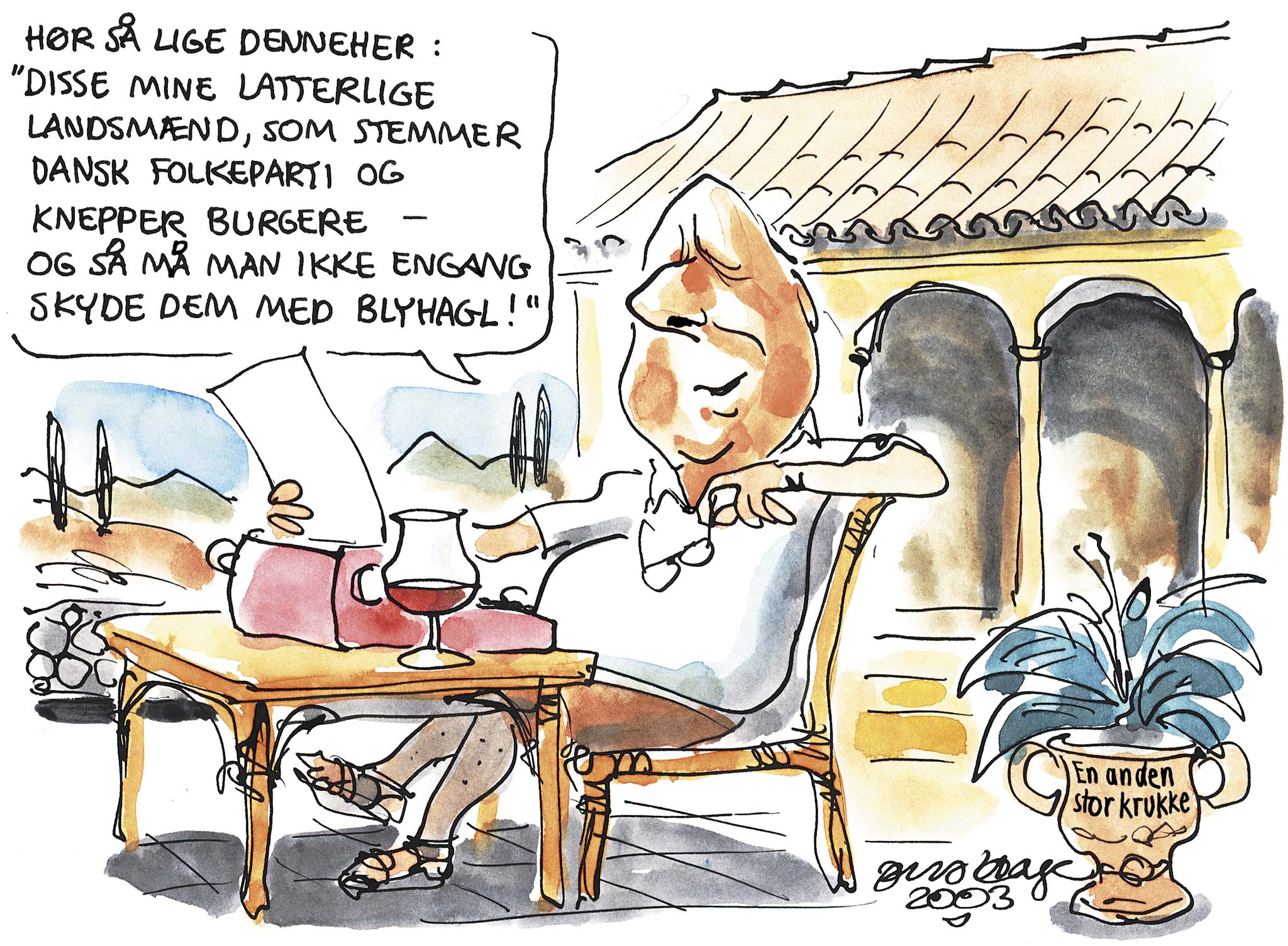 Satire tegning: 