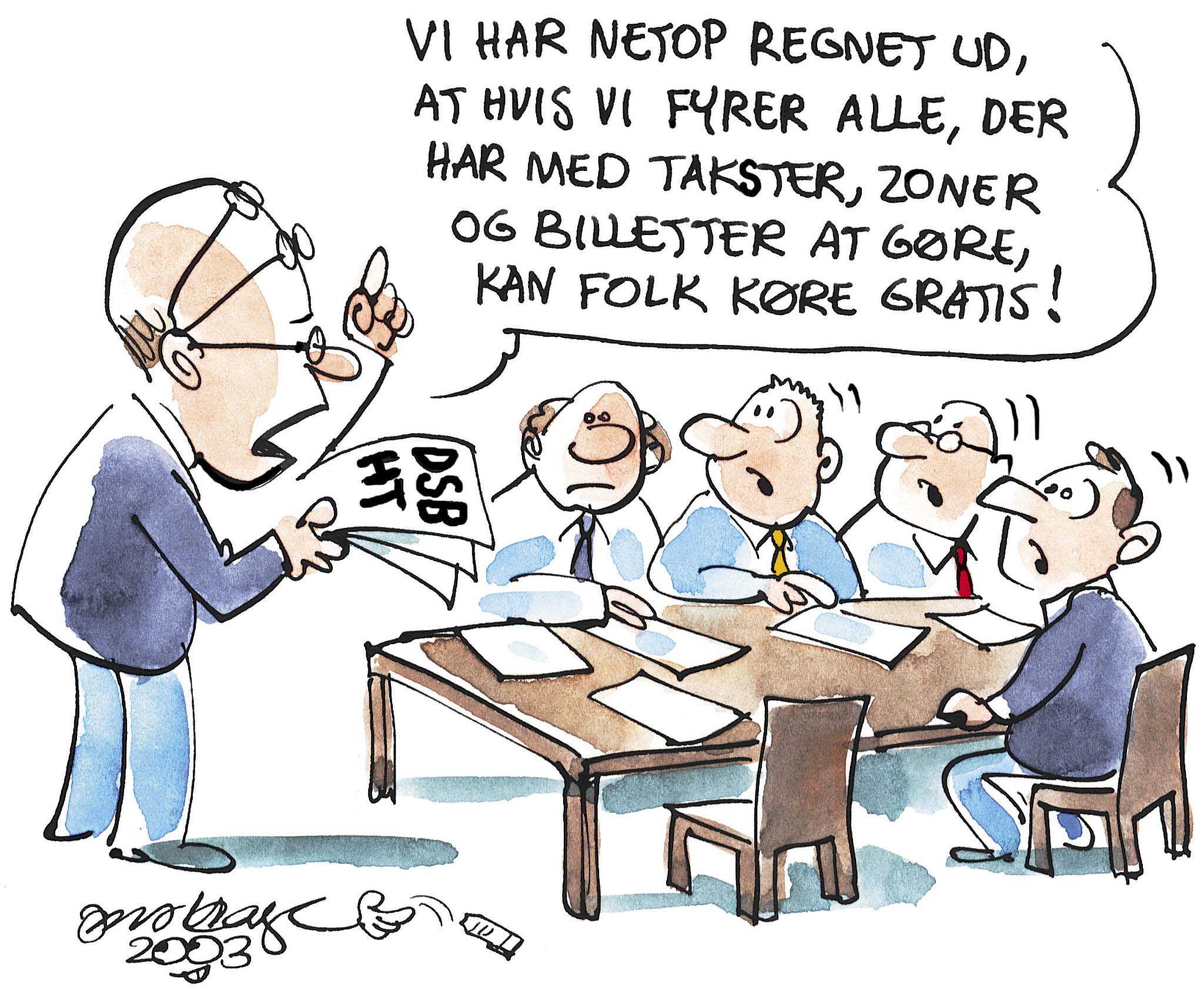 Satire tegning: 