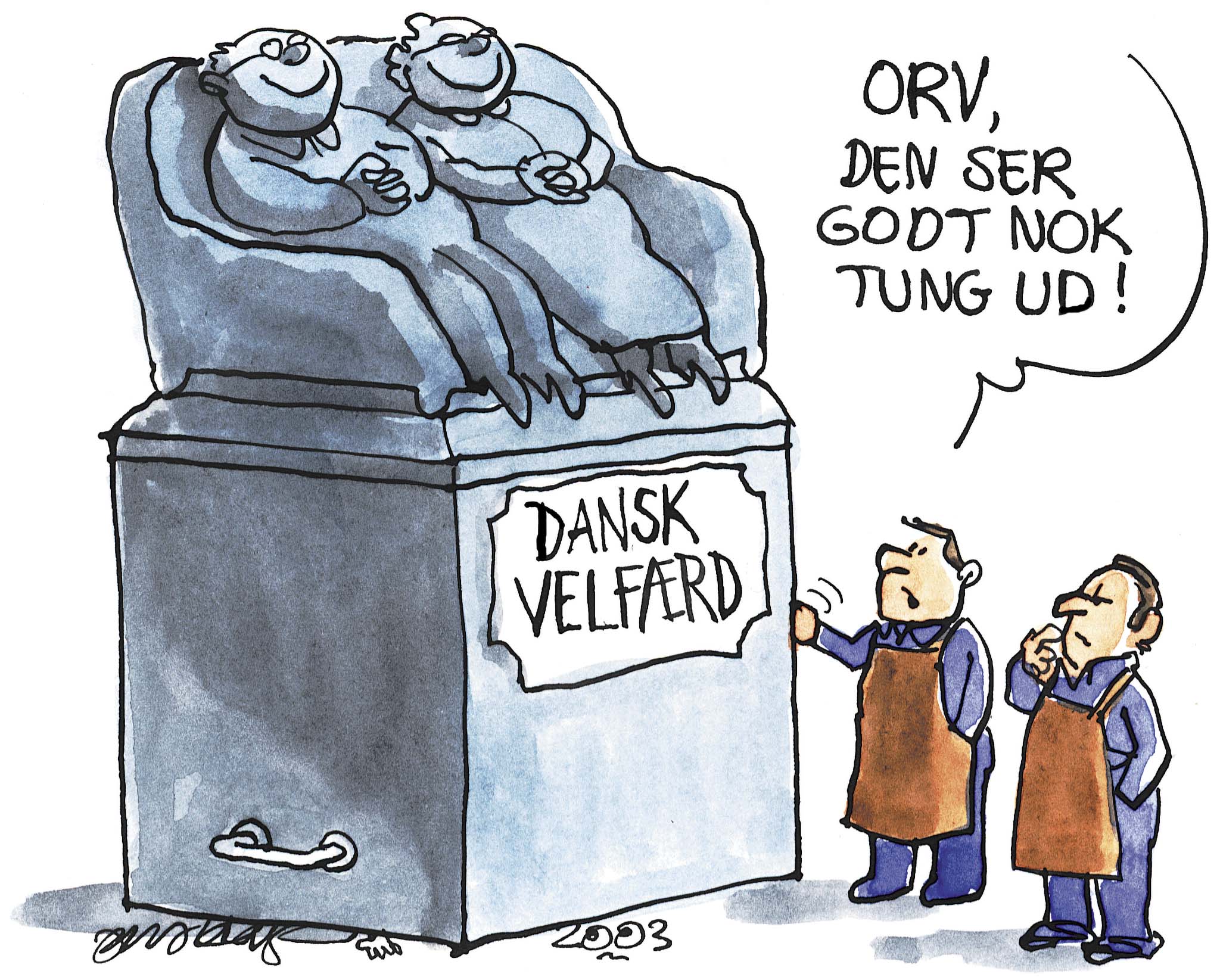 Satire tegning: 