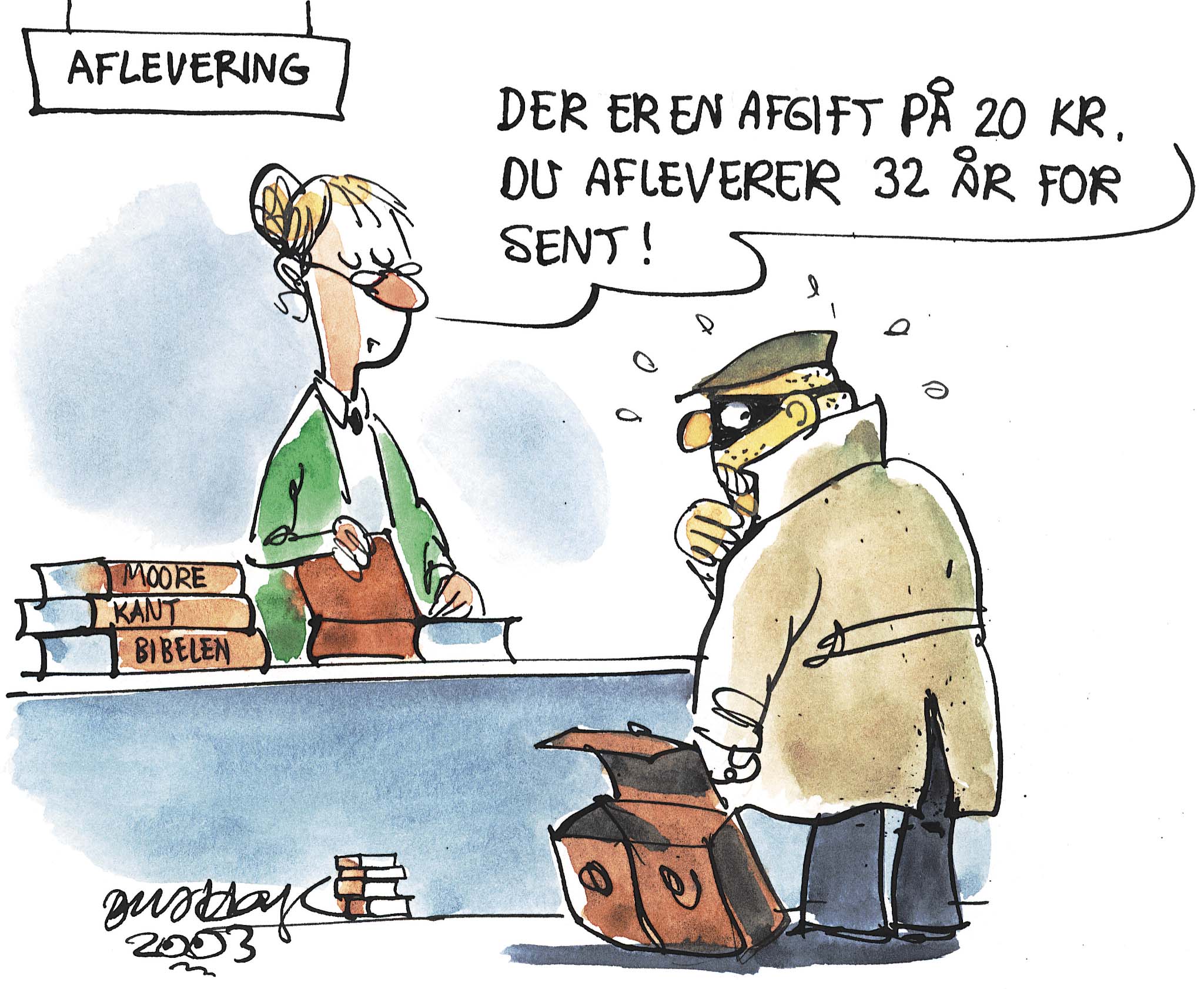 Satire tegning: 