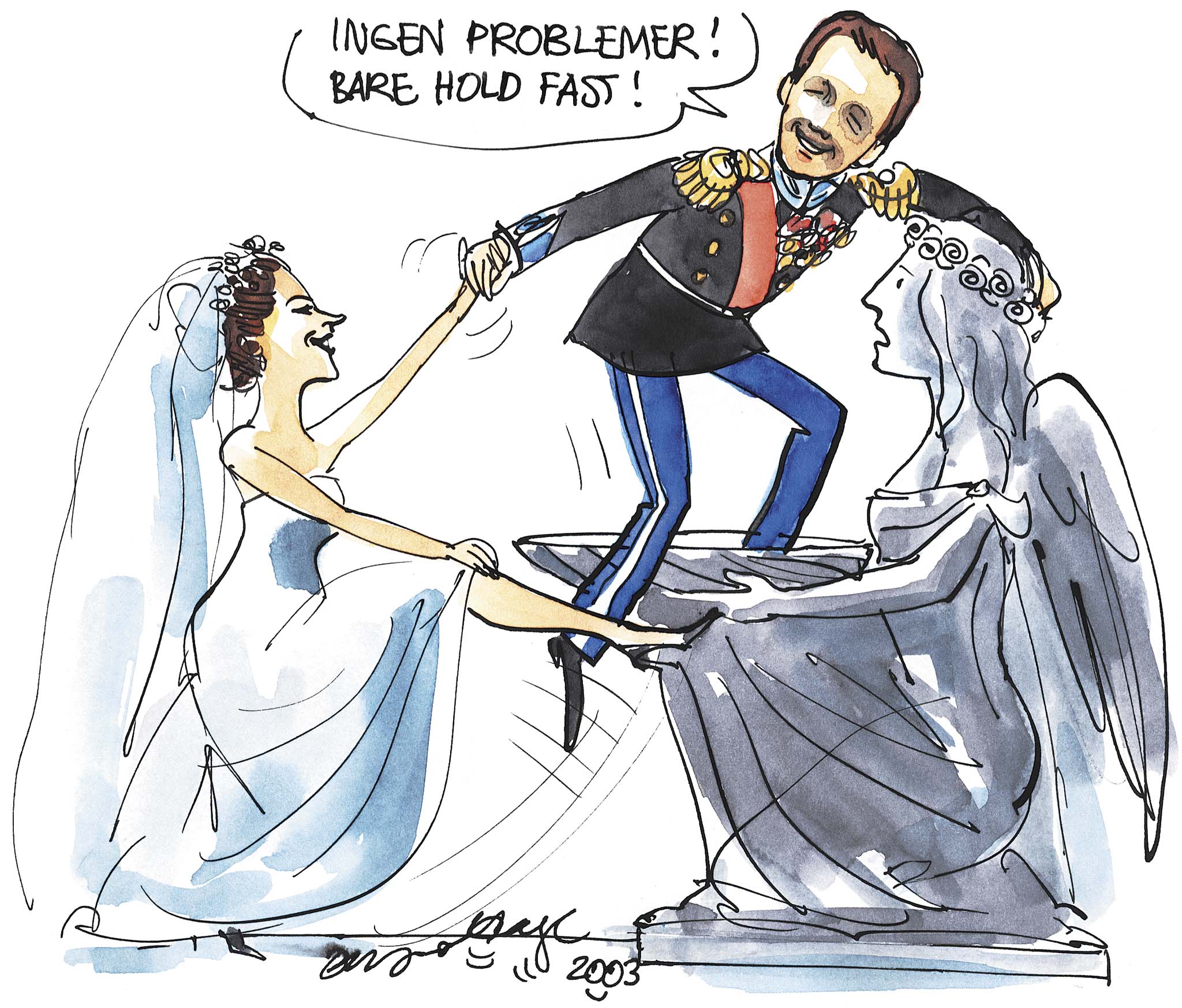 Satire tegning: 