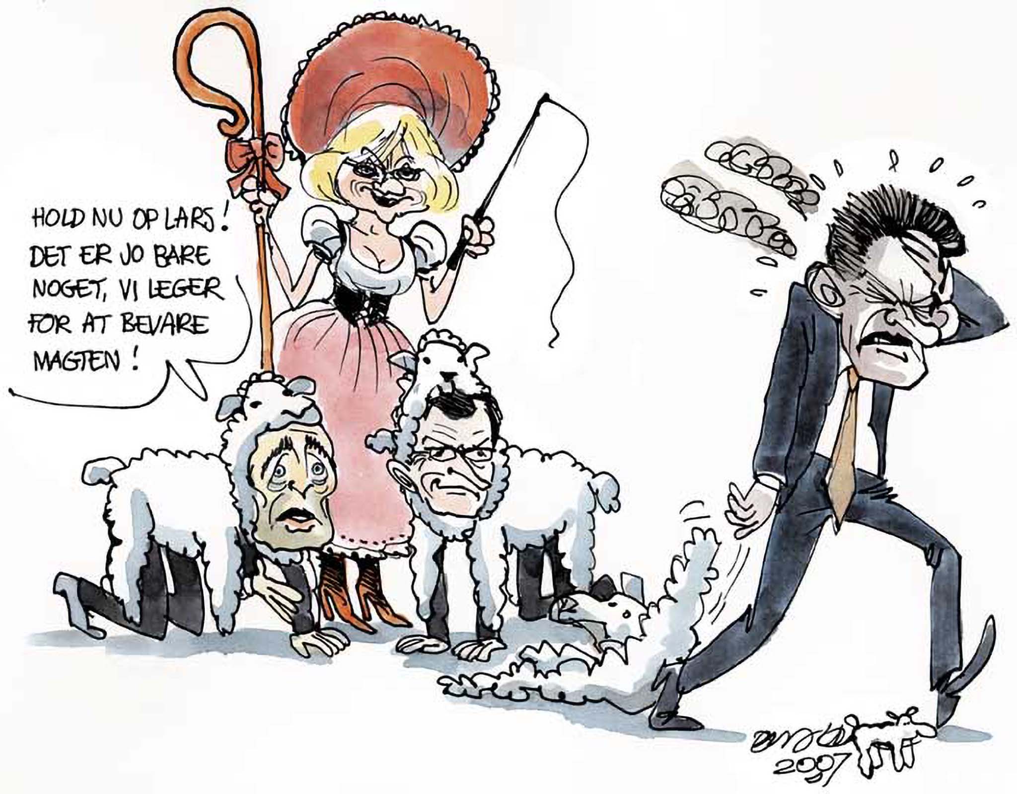 Satire tegning: 