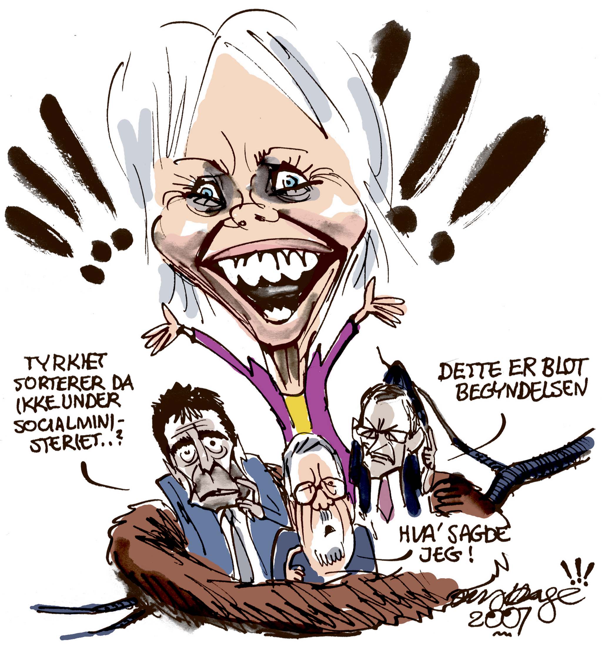 Satire tegning: 