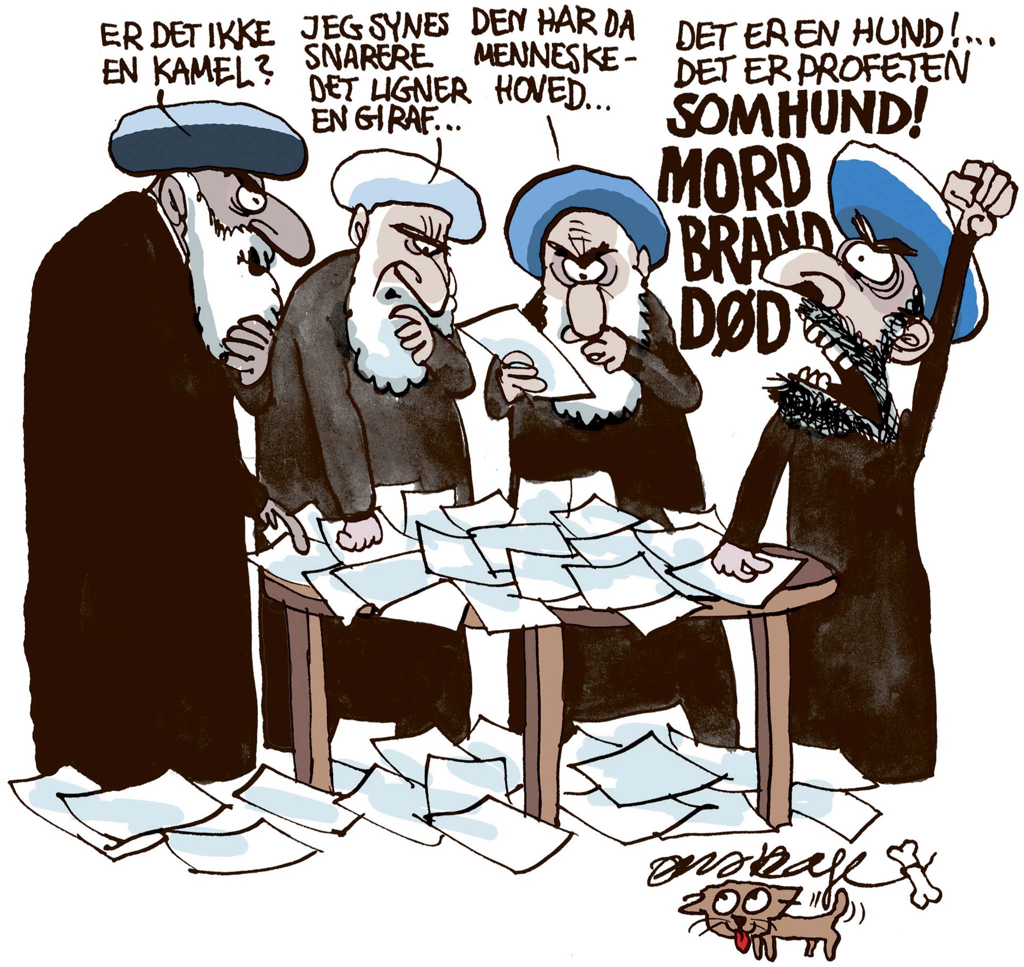 Satire tegning: 