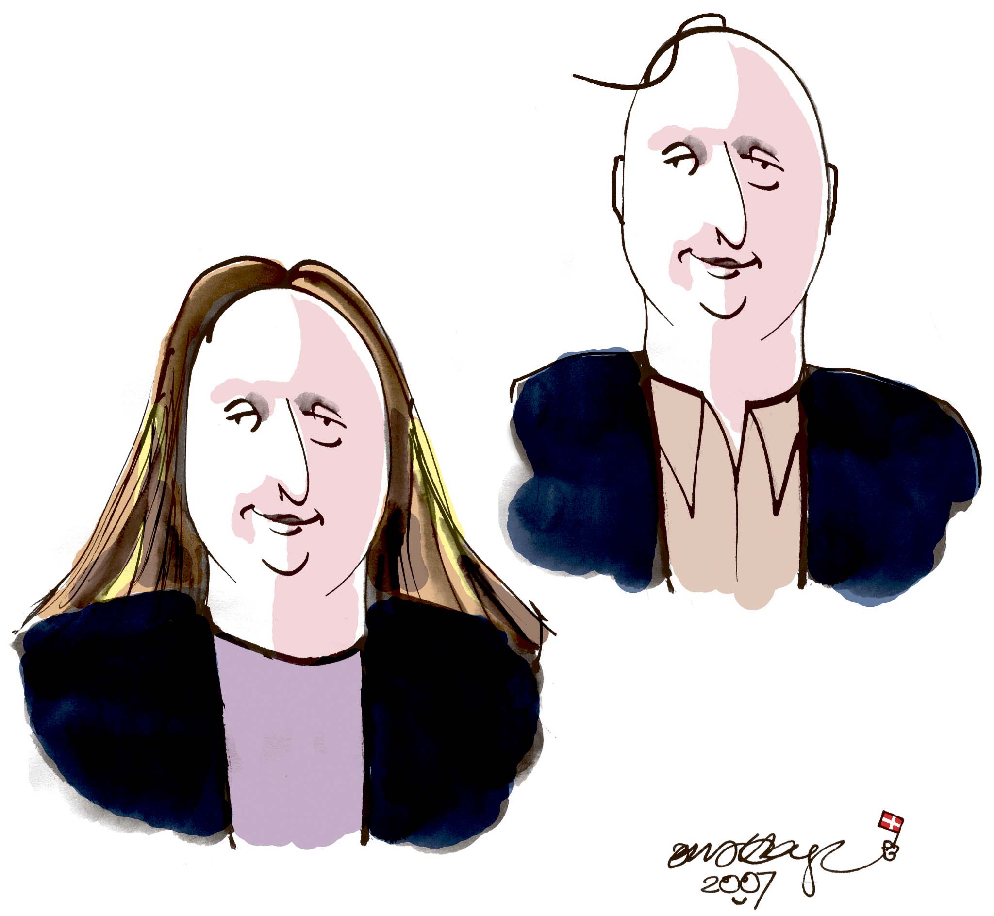 Satire tegning: 