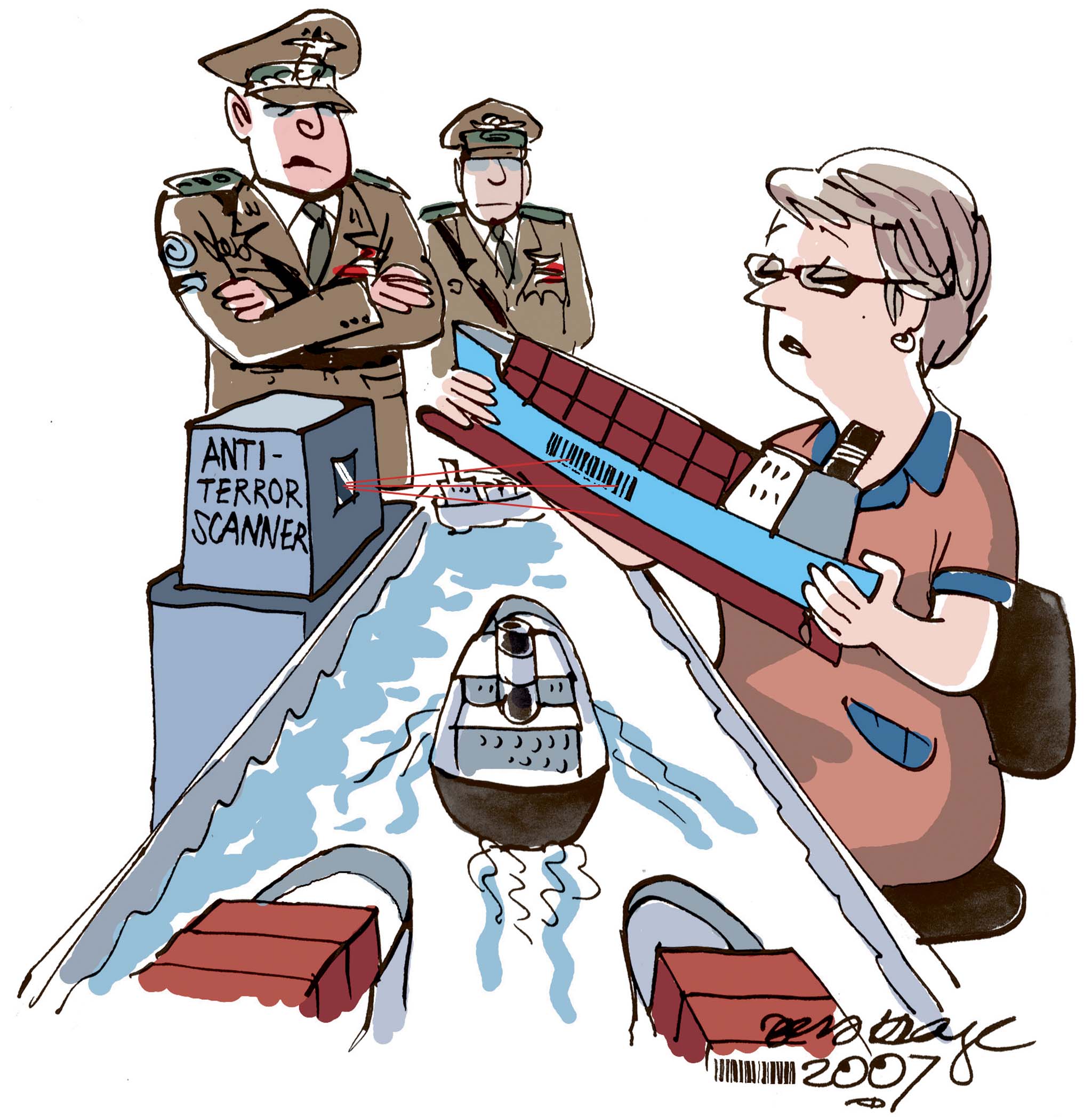 Satire tegning: 