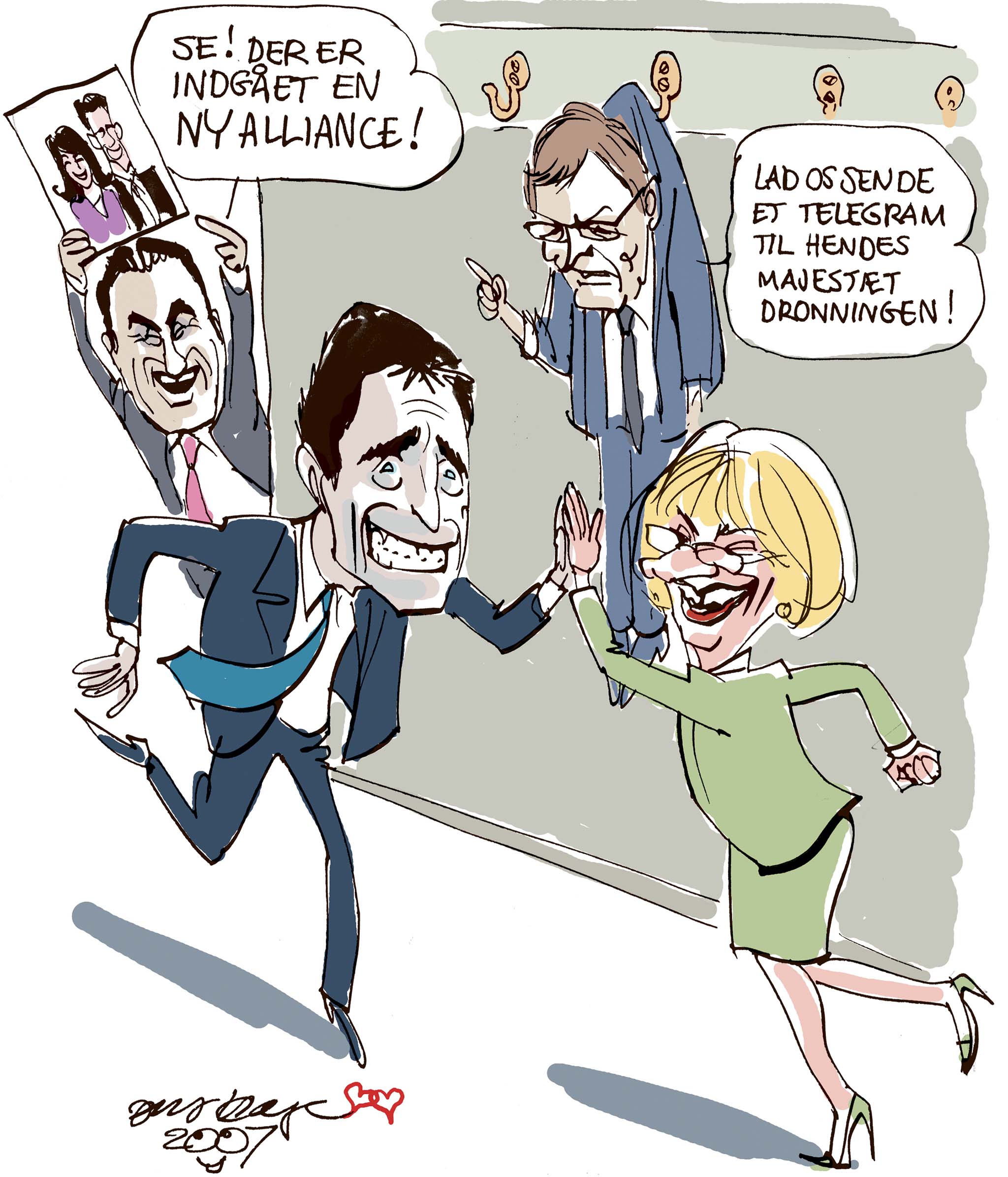 Satire tegning: 