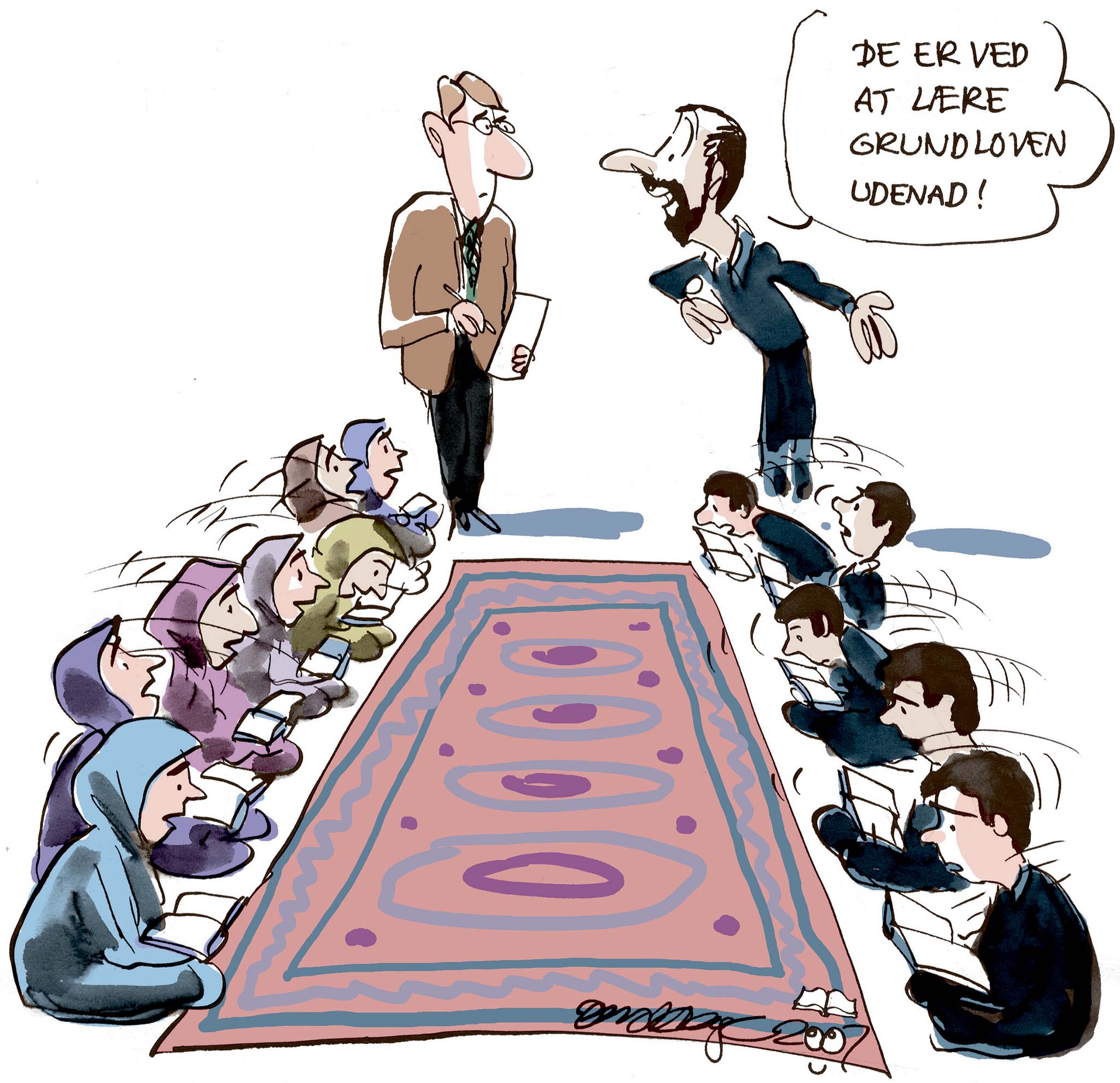 Satire tegning: 