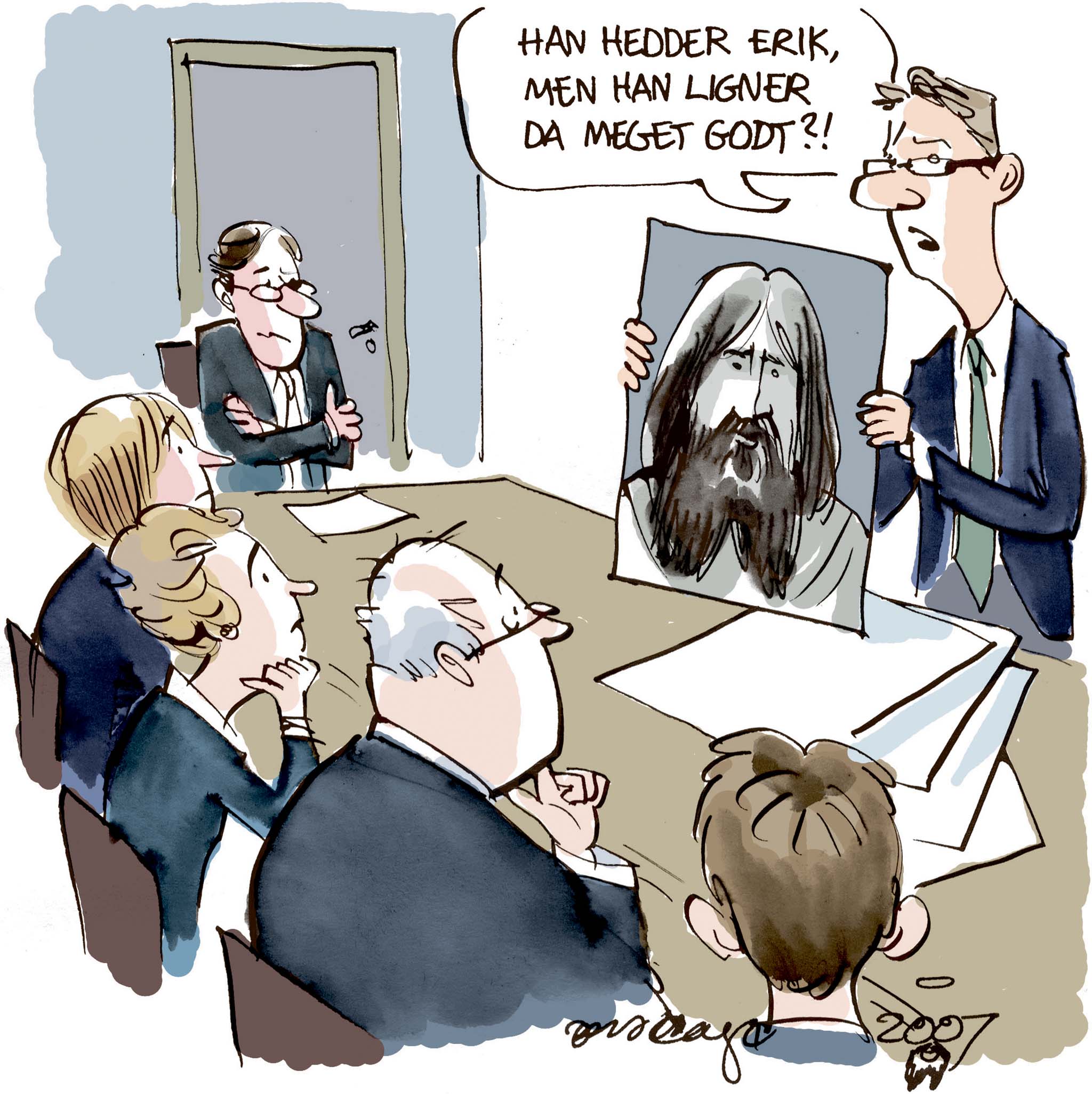 Satire tegning: 