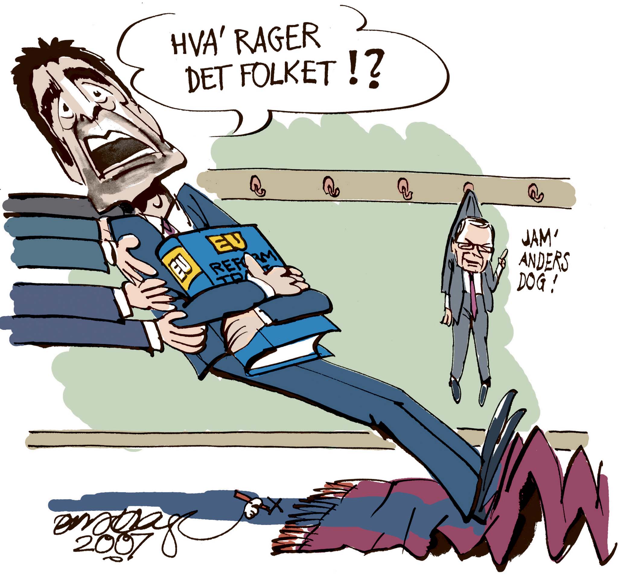 Satire tegning: 