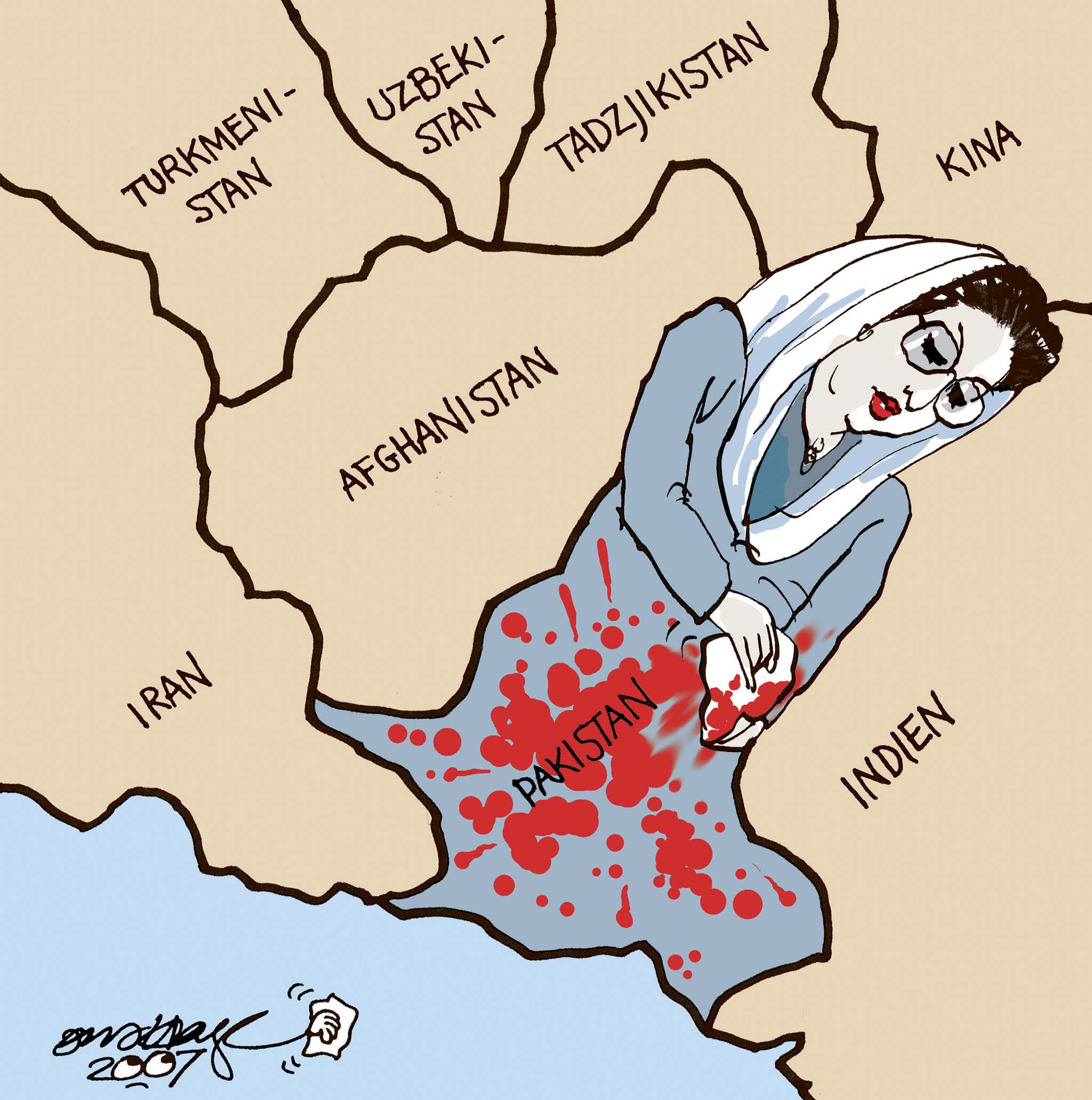 Satire tegning: 