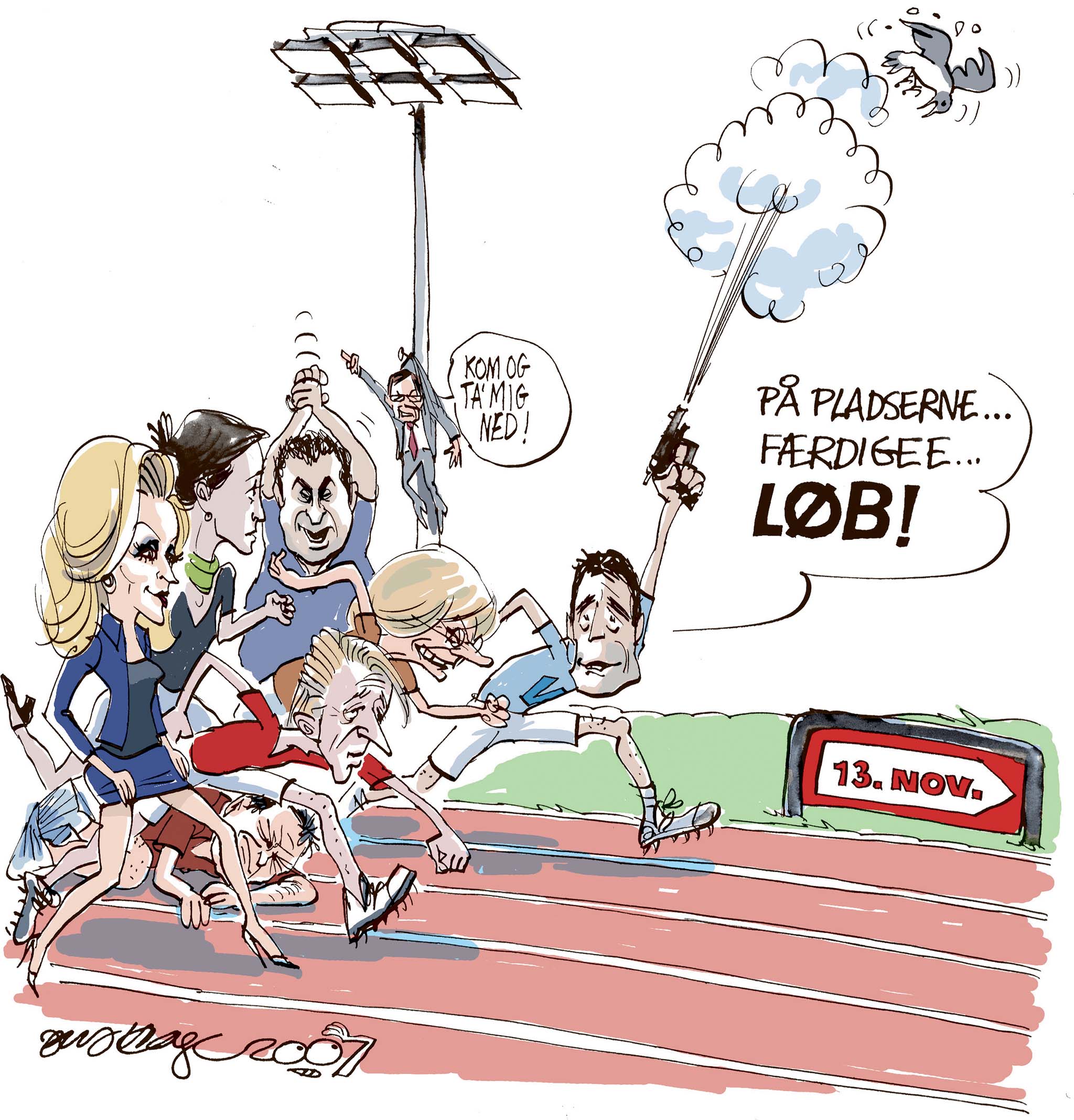 Satire tegning: 