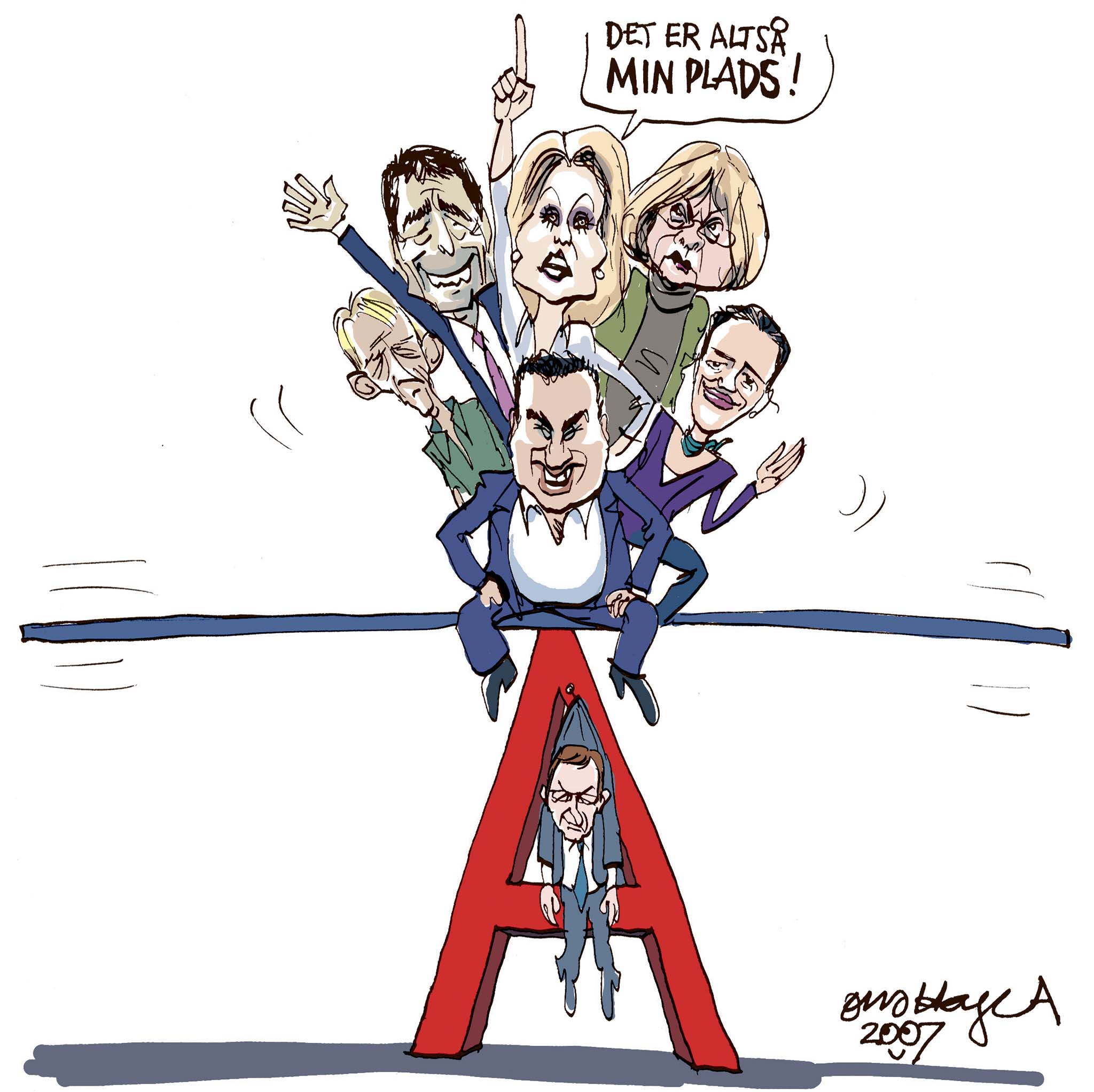 Satire tegning: 