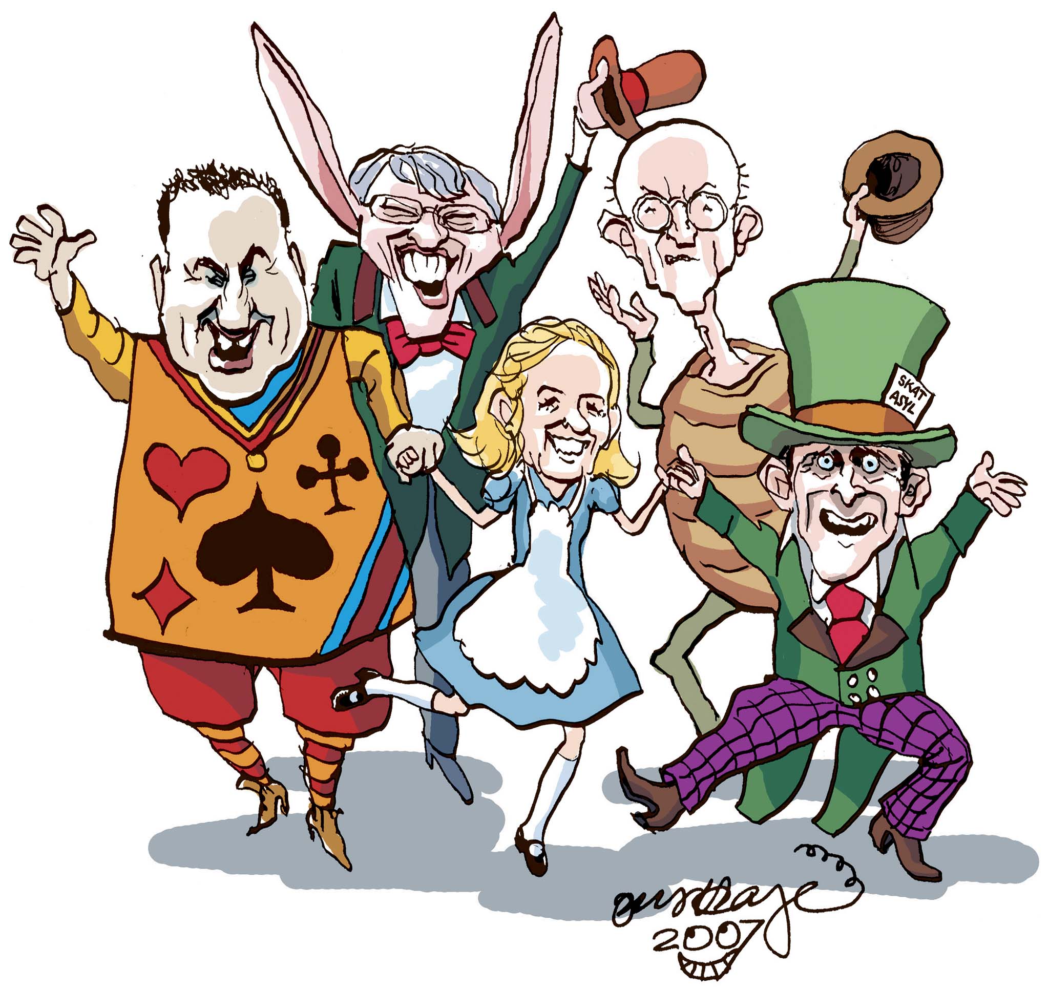 Satire tegning: 