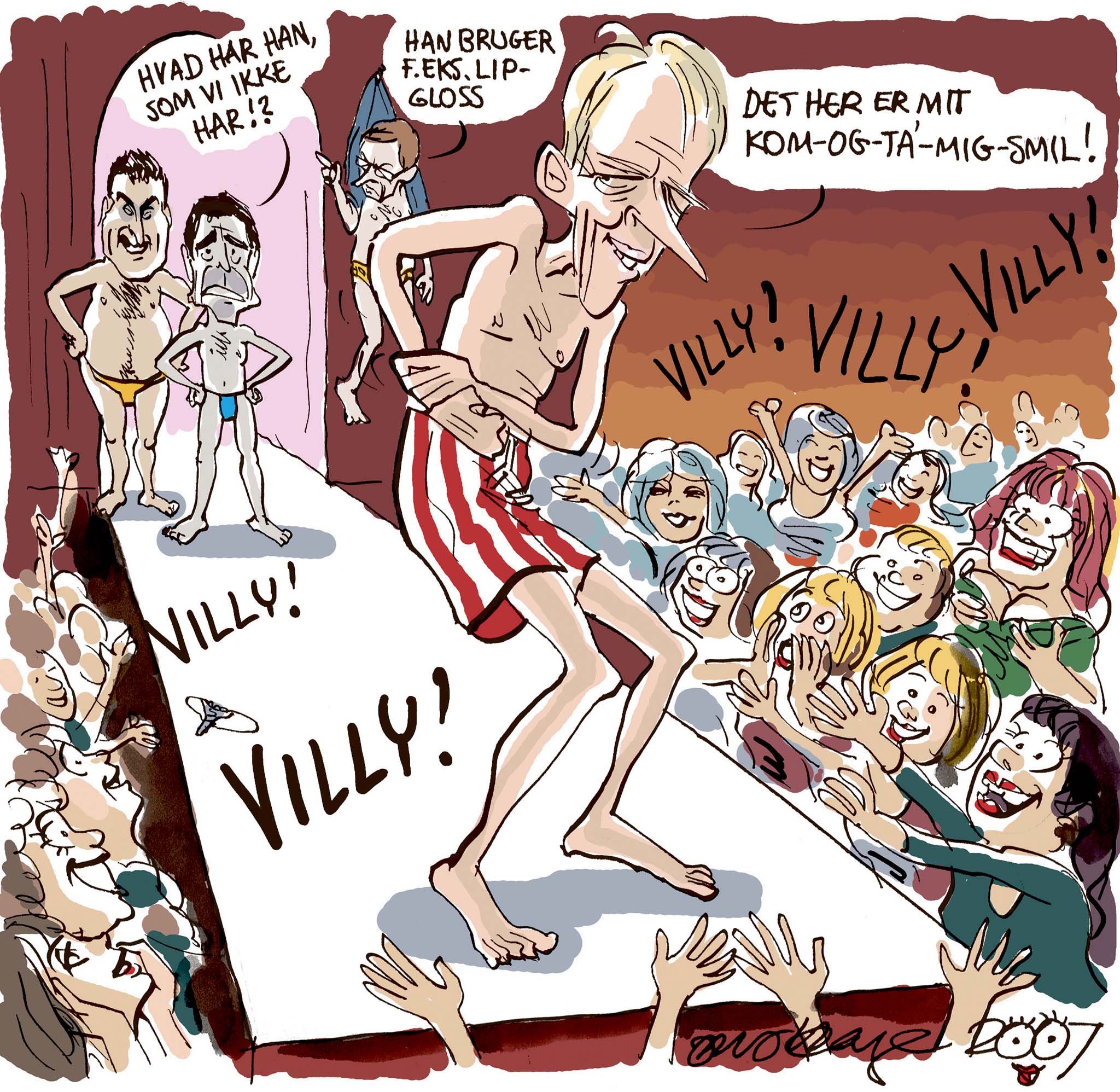Satire tegning: 